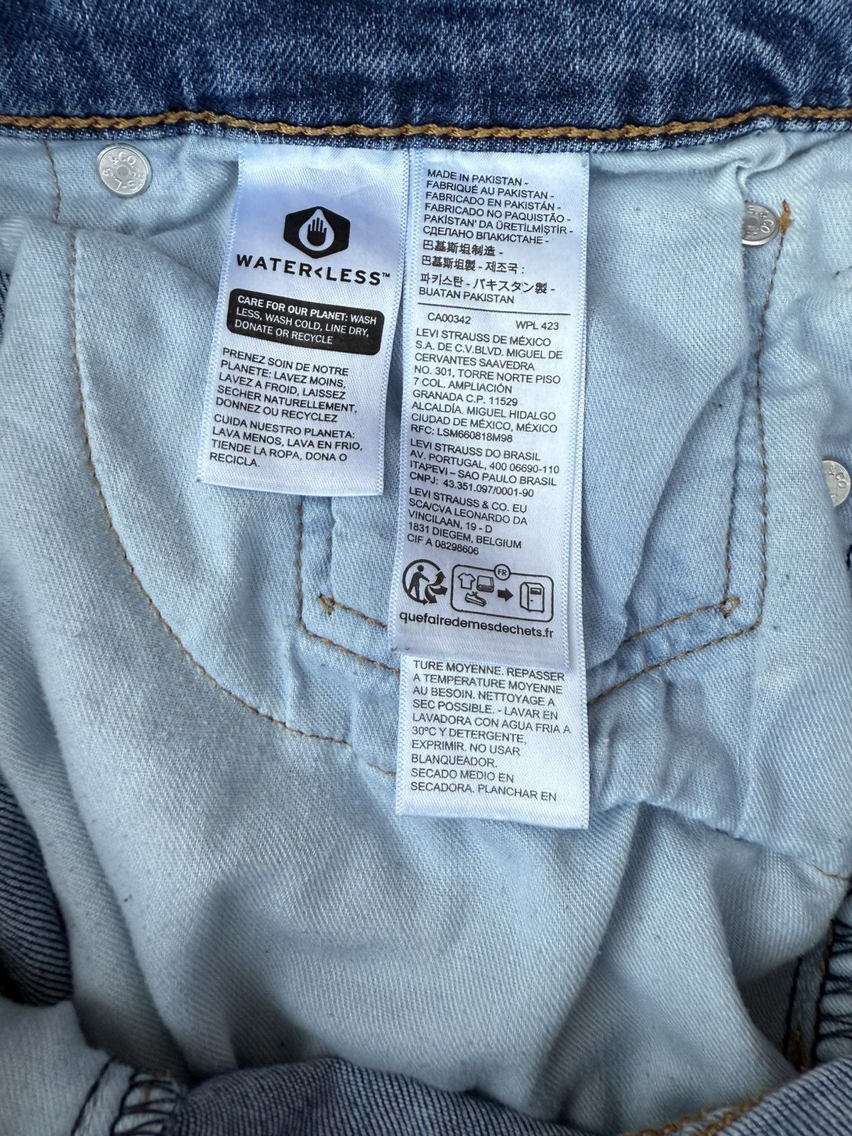Levi's Levi Strauss 514 Levi's Denim Blue Jeans Straight Fit Size US 34 / EU 50 - 6 Thumbnail
