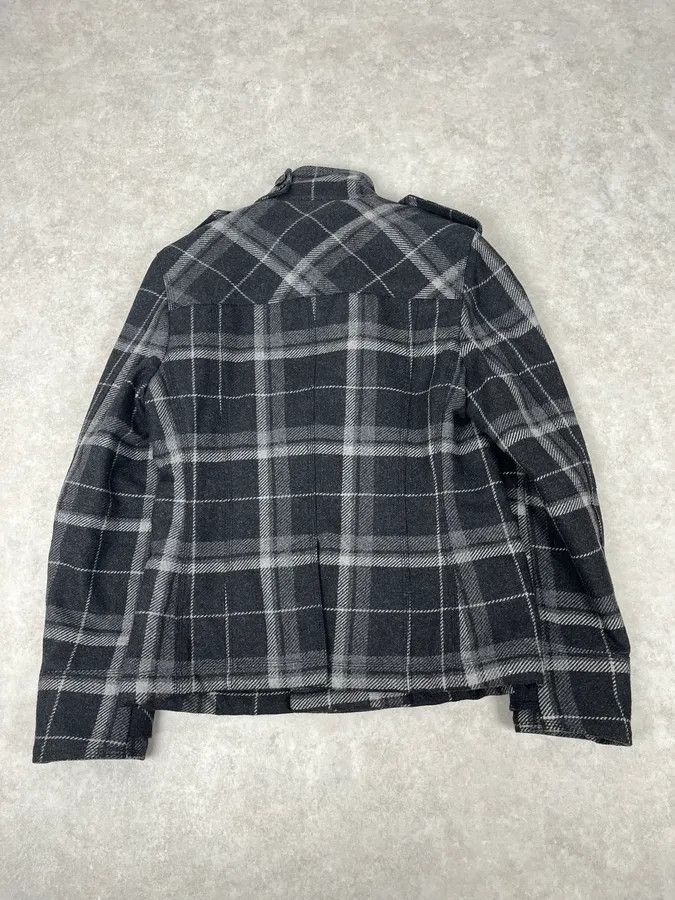 Dolce & Gabbana 2000s Dolce & Gabbana Grey Checkered Wool Buttoned Jacket Size US M / EU 48-50 / 2 - 6 Thumbnail