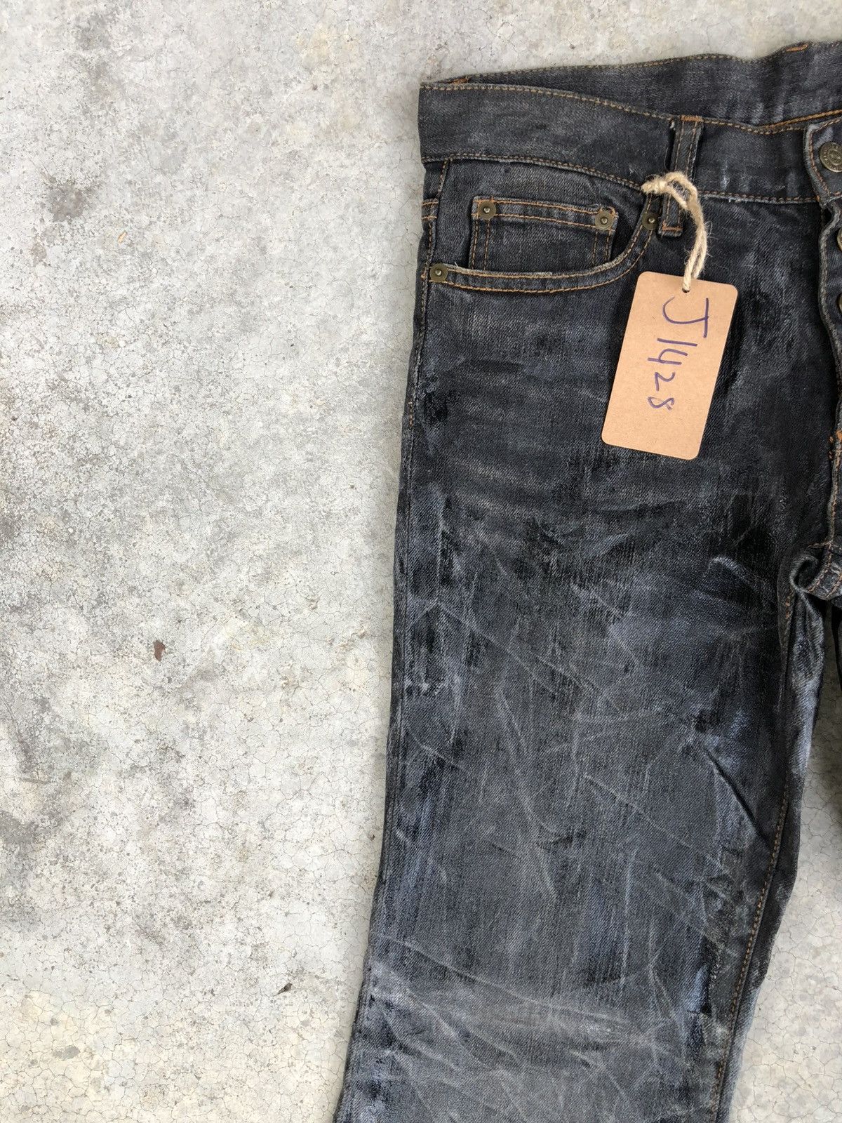 Tornado Mart Tornado Mart Flared Jeans Wax Jeans Size US 30 / EU 46 - 4 Thumbnail