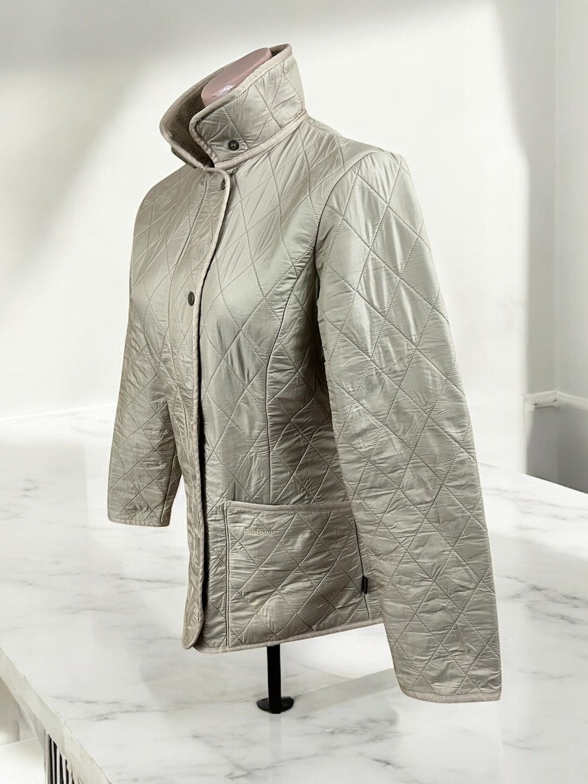 Barbour Barbour Beige Ladies Polarquilt Jacket size M Size M / US 6-8 / IT 42-44 - 5 Thumbnail