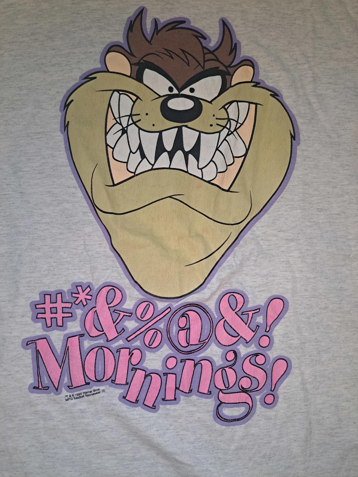 Other VINTAGE 1995 Looney Tunes Tasmanian Devil T Shirt XL Gray Size US XL / EU 56 / 4 - 2 Thumbnail