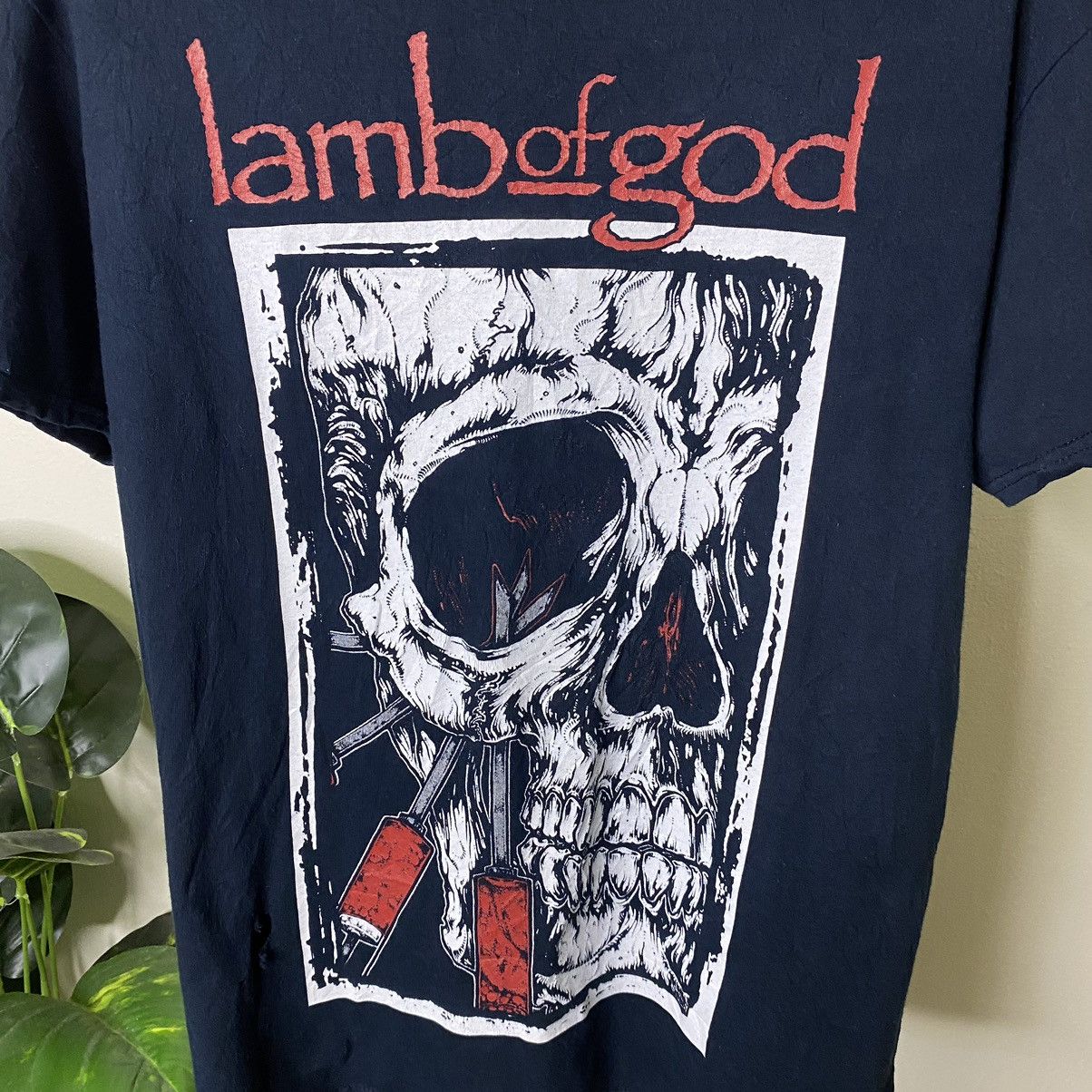 Band Tees × Vintage Y2K Lamb Of God Heavy Metal Band T Shirt Size US M / EU 48-50 / 2 - 2 Thumbnail
