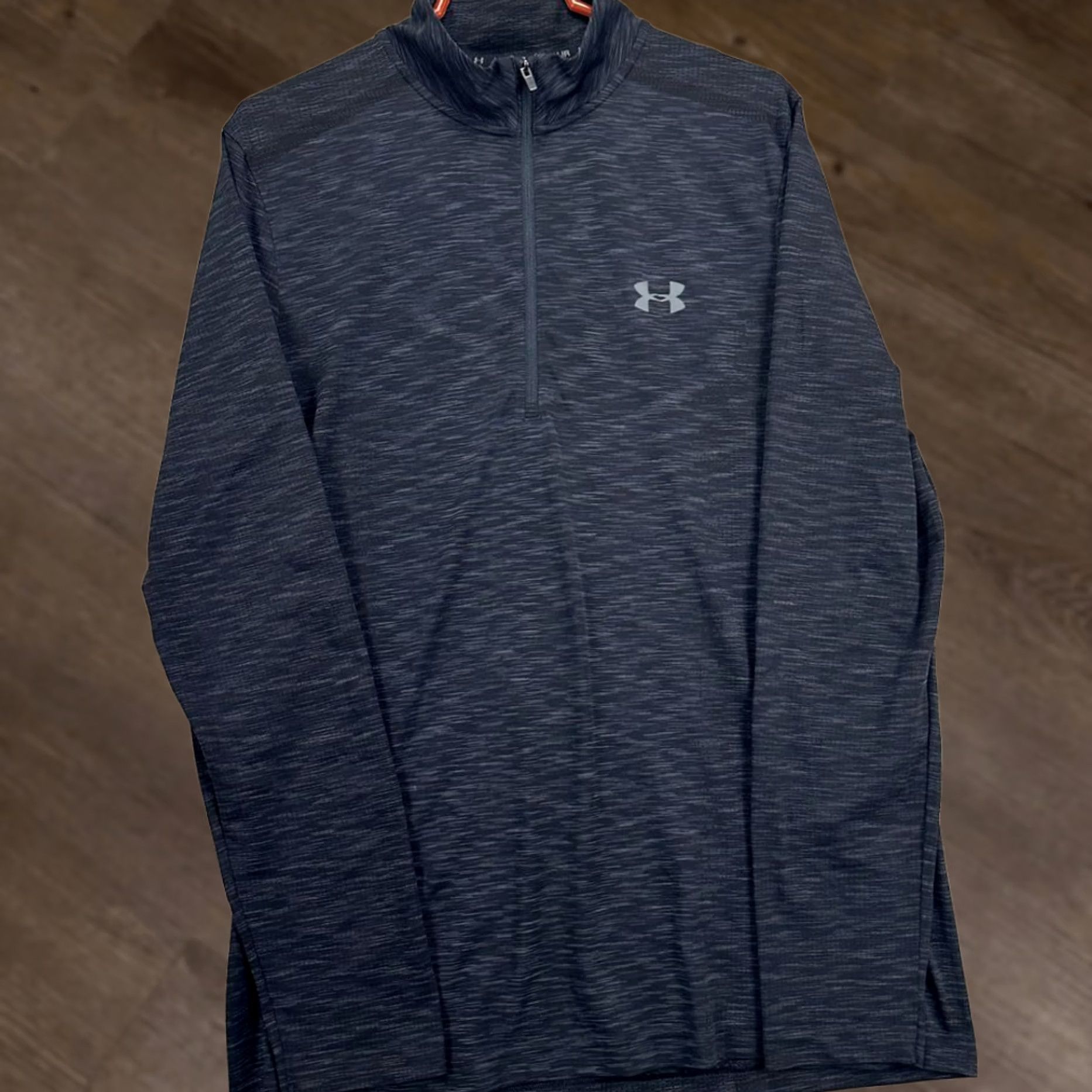 Under Armour Under Armour Sweater Pullover Mens XL Gray Fitted Half Zip Lightweight Outdoor Heat Gear Size US XL / EU 56 / 4 - 1 Thumbnail