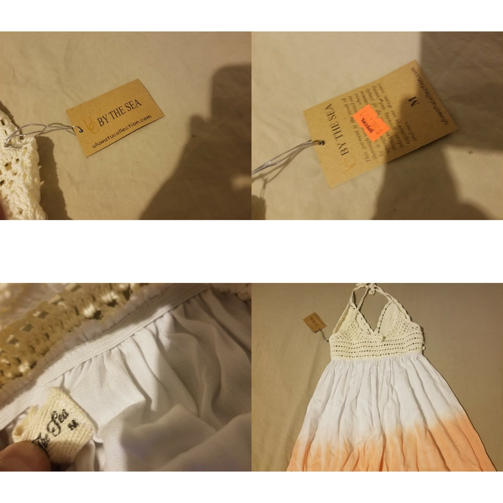 Vintage Womens By The Sea Dress Shirt Dress M White Beach Summer A-Line Shirt Dress Womens size M By The Sea Dress Shirt Dress White Summer Beach Size M / US 6-8 / IT 42-44 - 8 Thumbnail