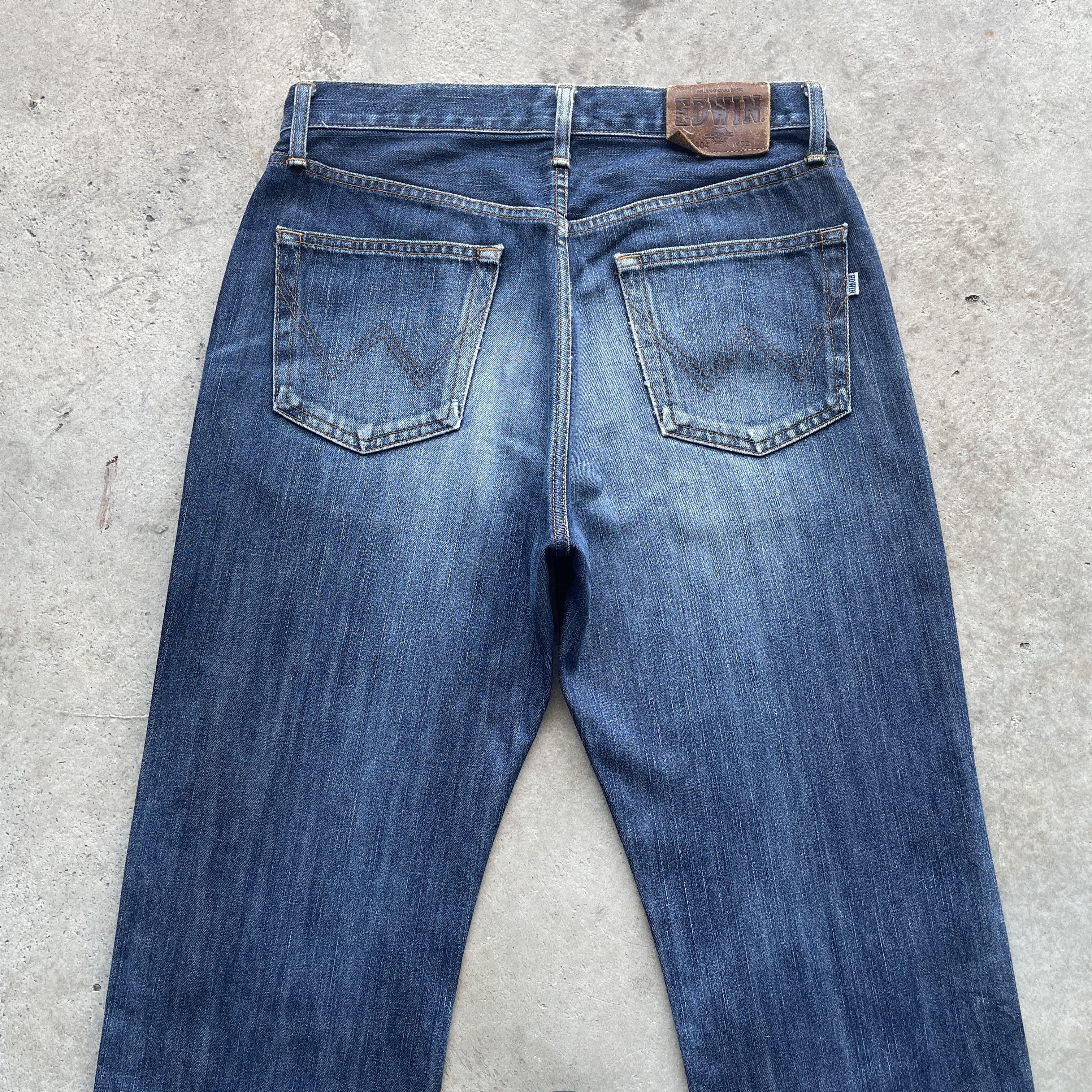 Edwin VINTAGE EDWIN 404 JAPAN FADED DENIM PANTS JEANS W31x33.5 Size US 31 - 10 Thumbnail