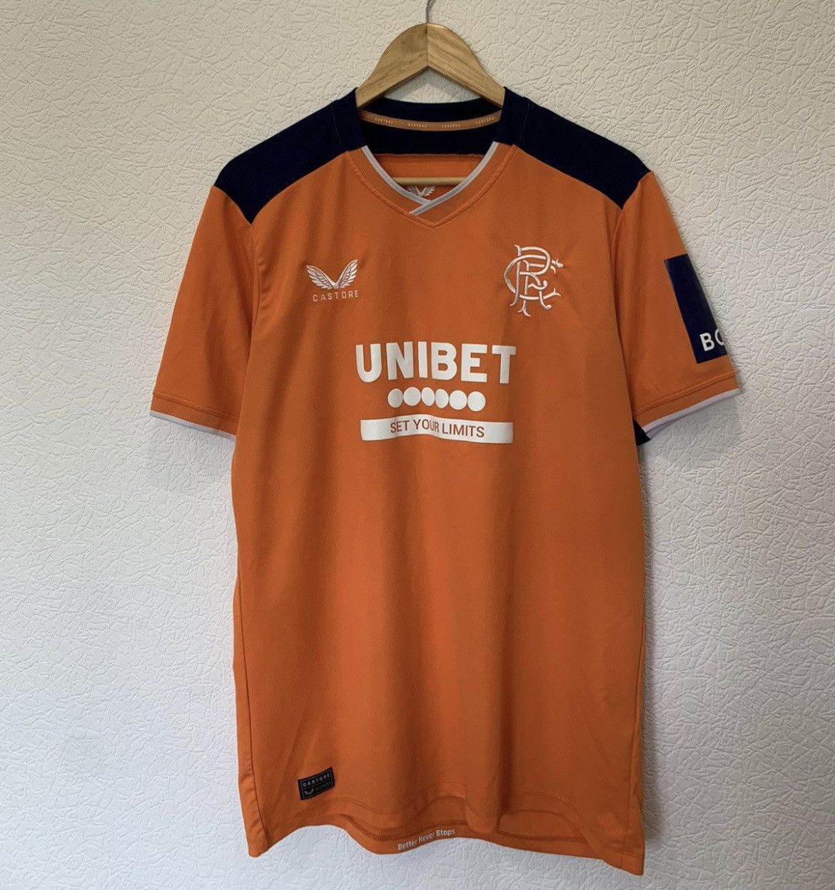 Castore RANGERS GLASGOW CASTORE 2022/2023 THIRD KIT SOCCER JERSEY Size US L / EU 52-54 / 3 - 1 Thumbnail