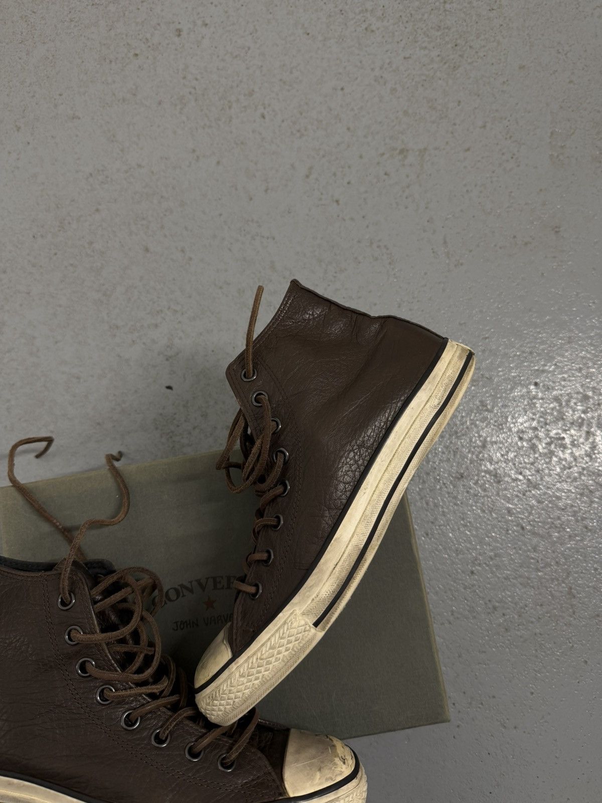 Converse × John Varvatos John Varvatos x Converse Leather Laces Sneakers With Box Size US 8.5 / EU 41-42 - 4 Thumbnail