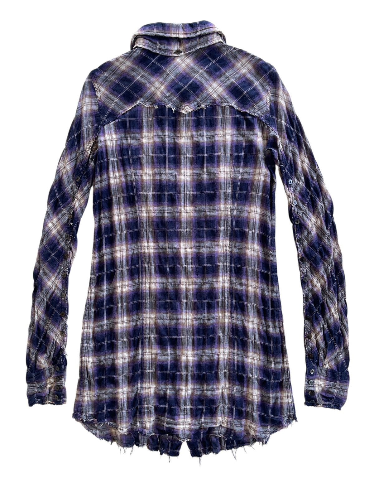 Le Grande Bleu (L.G.B.) Le Grande Bleu Rockabilly Shadow Fringes Flannel Shirt Size US S / EU 44-46 / 1 - 2 Thumbnail
