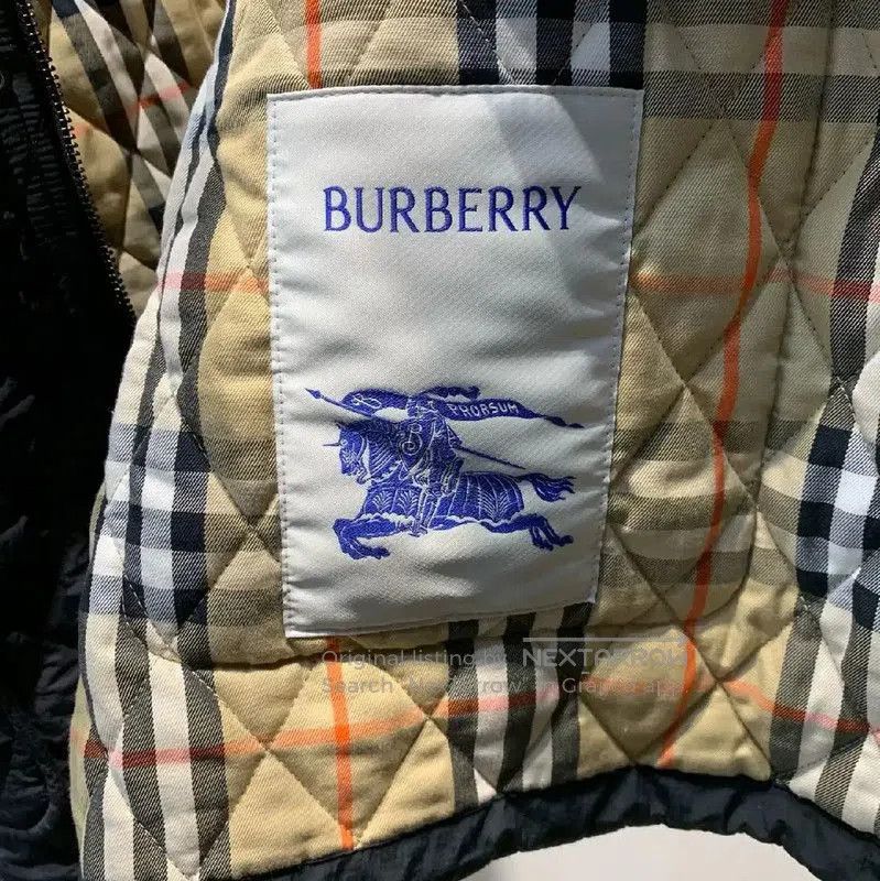 Burberry Burberry Men's Black Quilted Cotton Jacket. Size US XL / EU 56 / 4 - 4 Thumbnail