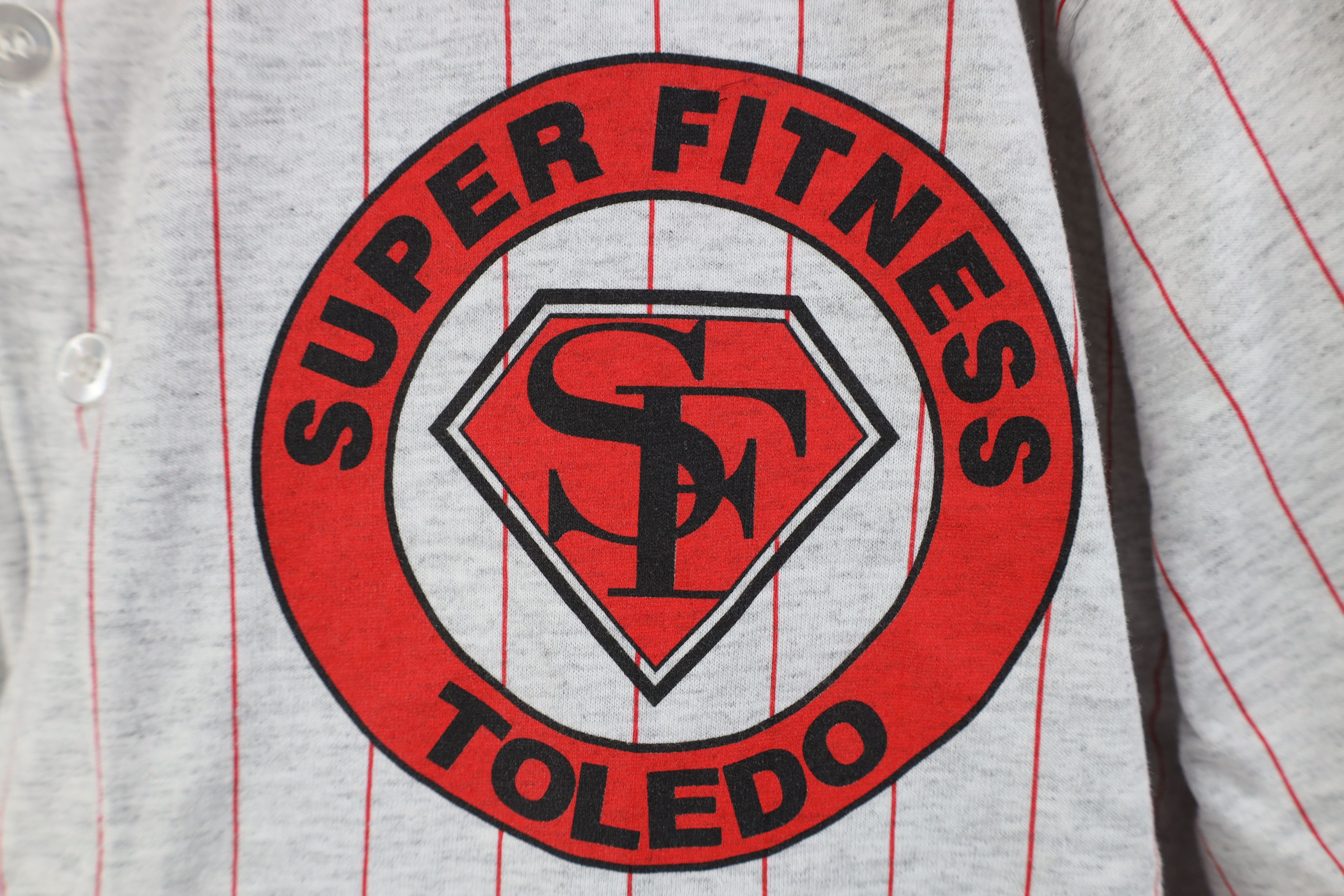 Vintage Vintage 90s Super Fitness Toledo Baseball Jersey Gray USA Size US XXL / EU 58 / 5 - 4 Thumbnail