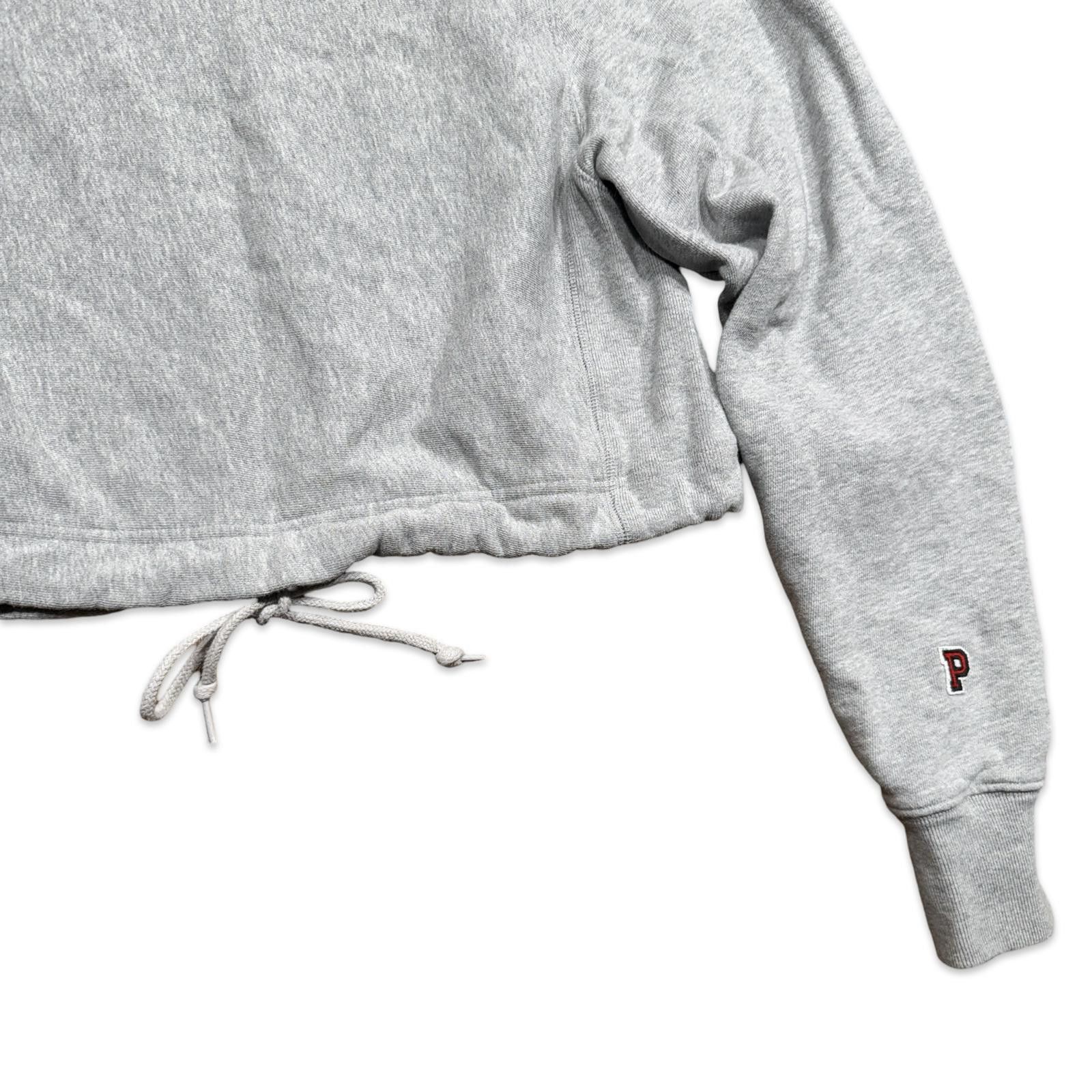 Pink PINK Cropped Gray Sweatshirt Crewneck Size XS / US 0-2 / IT 36-38 - 4 Thumbnail