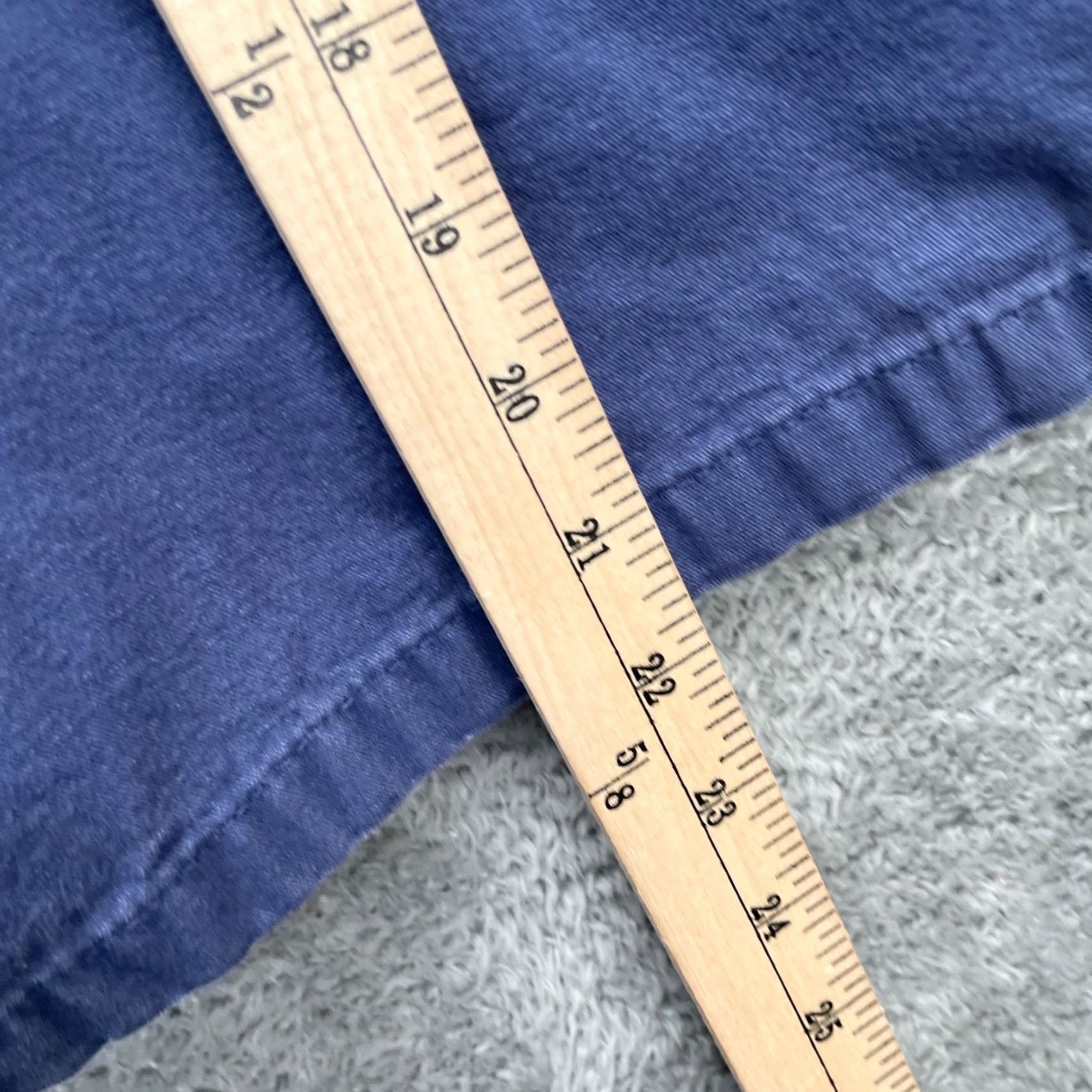 Vintage VINTAGE Hobie Shorts Mens L Blue Cotton Pleated Outdoor Chino 9 in Inseam 38 in Waist Polo Logo Zipper Pocket Men's Size US 33 - 7 Thumbnail