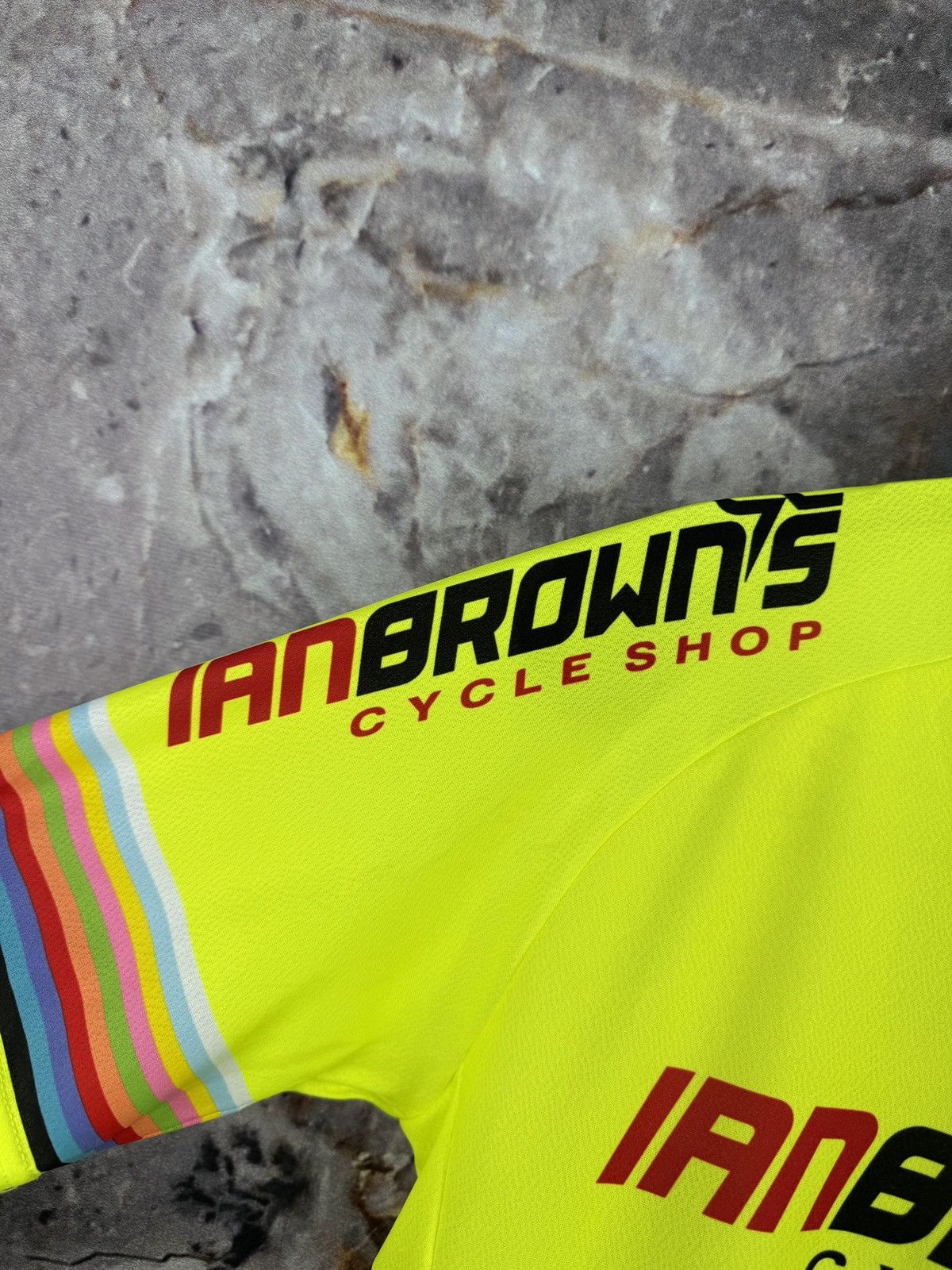 Other Cycling Jersey Ian Browns Neon Yellow Full Zip Bike Shirt 🚴‍♂️ Size US M / EU 48-50 / 2 - 6 Thumbnail