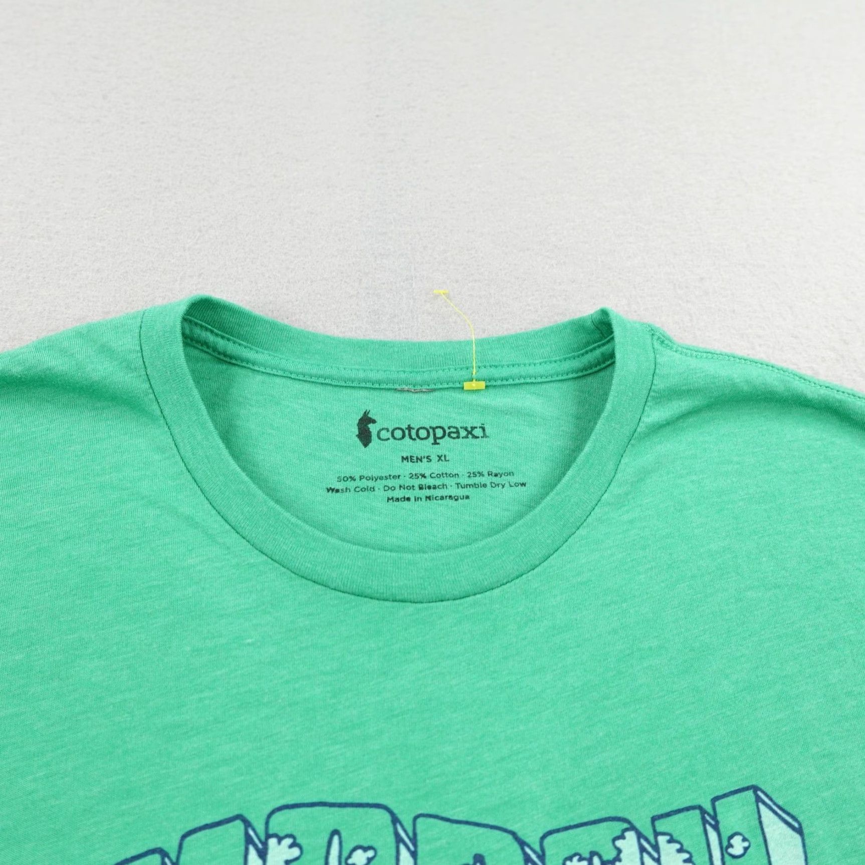 Cotopaxi Cotopaxi Shirt Mens XL Green Happy Camper Graphic Tee Outdoors Camping Hiking Mens XL Green Graphic Print T-Shirt Size US XL / EU 56 / 4 - 2 Thumbnail