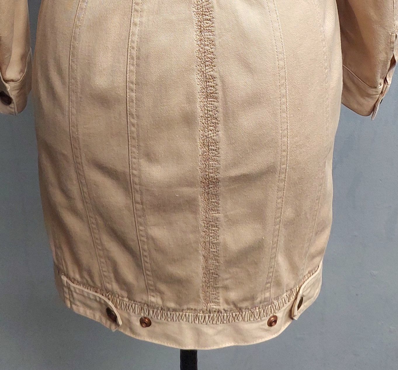 Jean Paul Gaultier Junior Gaultier Beige Utility Shirt Dress Size S / US 4 / IT 40 - 14 Thumbnail