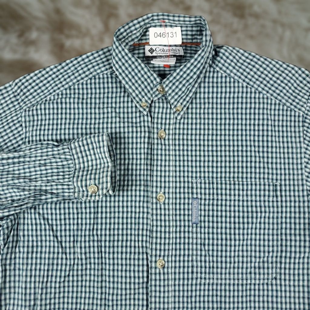 Vintage Columbia Shirt Men Small Blue Plaid Button-Up Long Sleeve Casual Business Dress Size US S / EU 44-46 / 1 - 1 Thumbnail