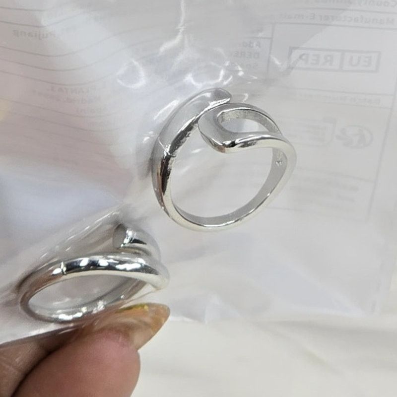 Other 2Pack Silver Tone Statement Adjustable Fashion Ring Set Size ONE SIZE - 5 Thumbnail