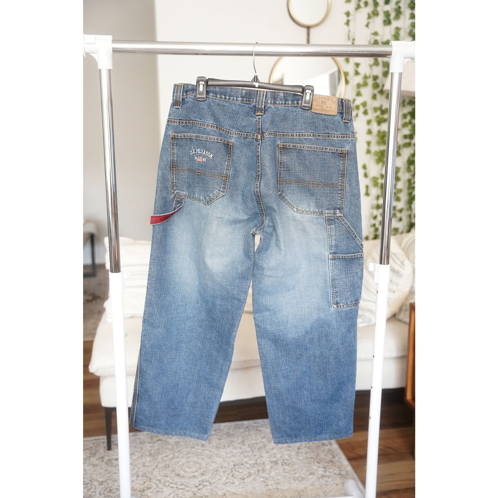 U.S. Polo Assn. Y2K US Polo Assn Embordered Baggy Carpenter Pants Size US 38 / EU 54 - 5 Thumbnail