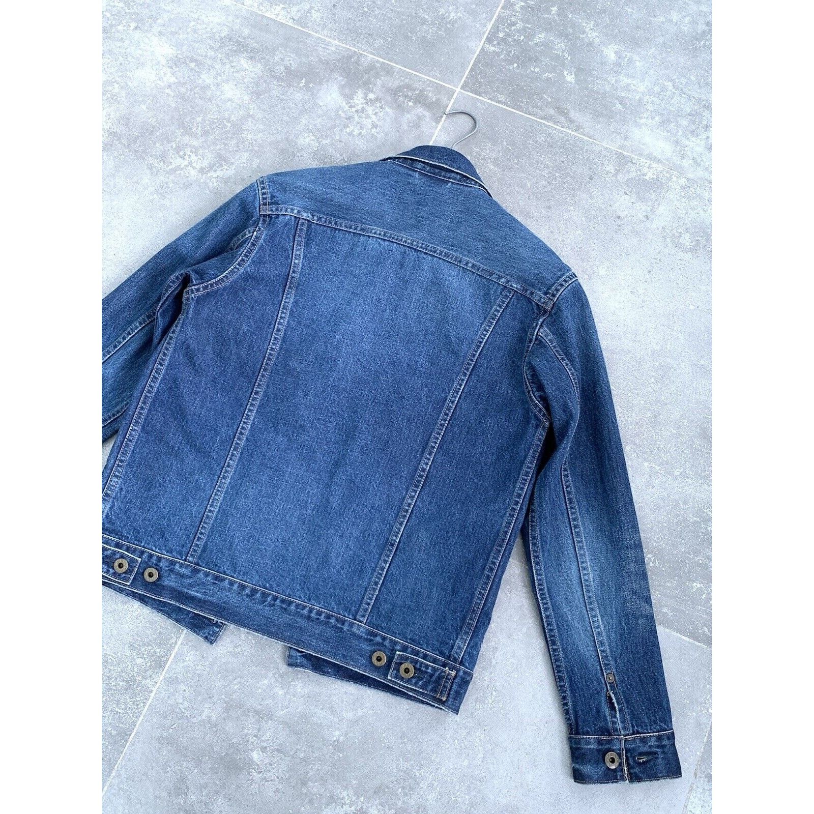 Japan Blue × Japanese Brand Men's JAPAN BLUE JEANS Denim Trucker Jacket Bomber Coat S-M Size US M / EU 48-50 / 2 - 20 Thumbnail