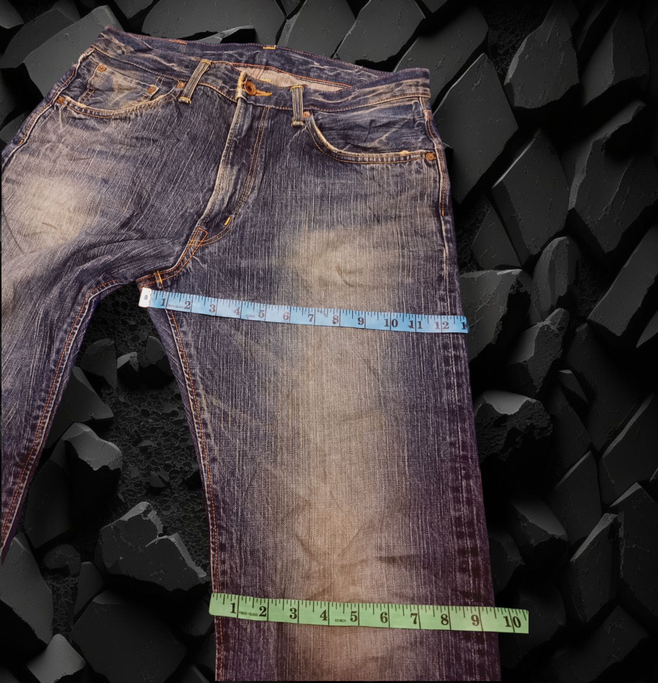 Edwin EDWIN 505zx selvedge Orentab and nice design. Size US 33 - 3 Thumbnail
