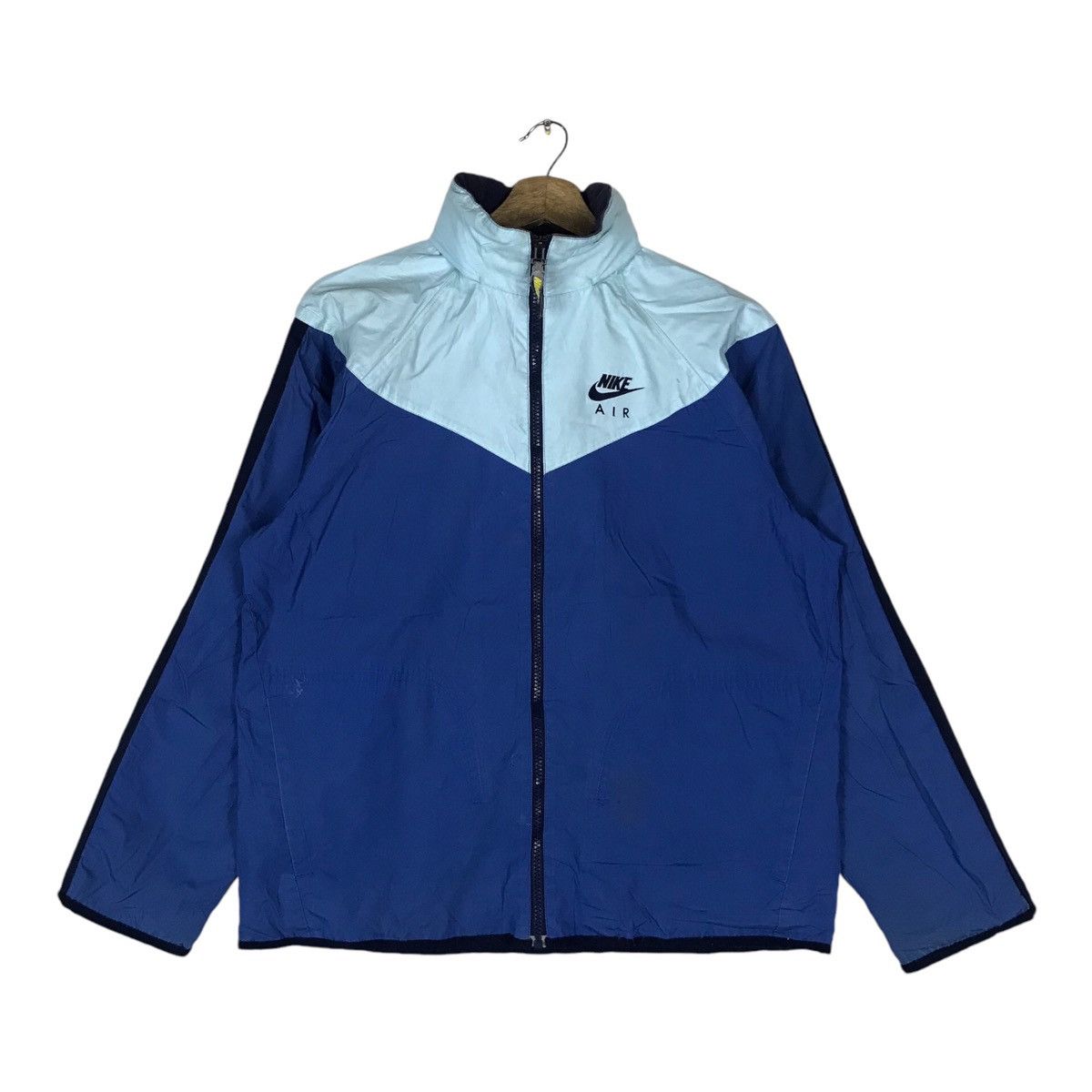 Nike Vintage Nike Two Tone Full Zipper Sweater Jacket Size US L / EU 52-54 / 3 - 1 Thumbnail