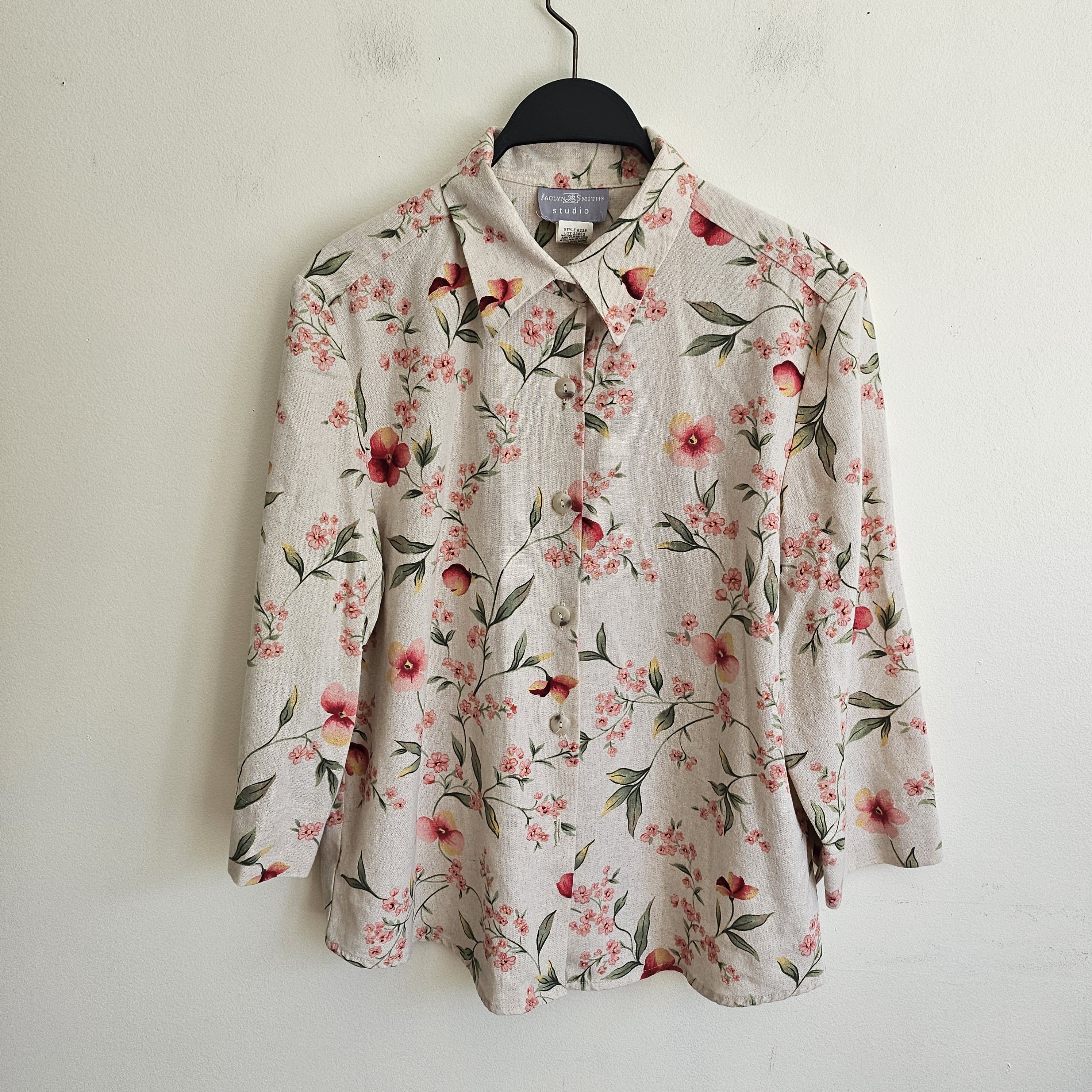 Vintage Vintage JACLYN SMITH Linen blouse/shirt Size M / US 6-8 / IT 42-44 - 2 Thumbnail