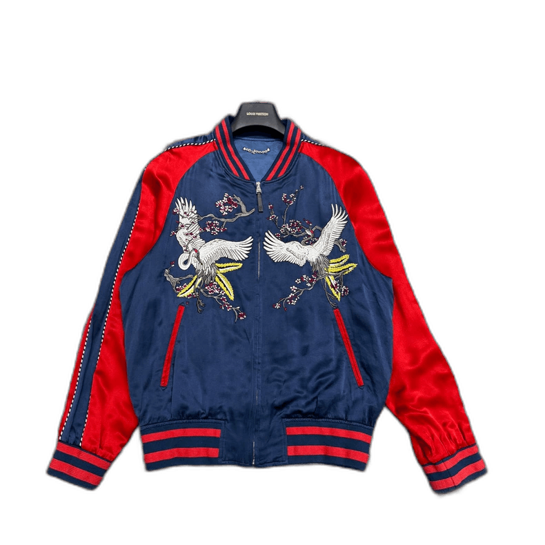 Louis Vuitton louis vuitton silk crane bomber jacket Size US L / EU 52-54 / 3 - 1 Thumbnail