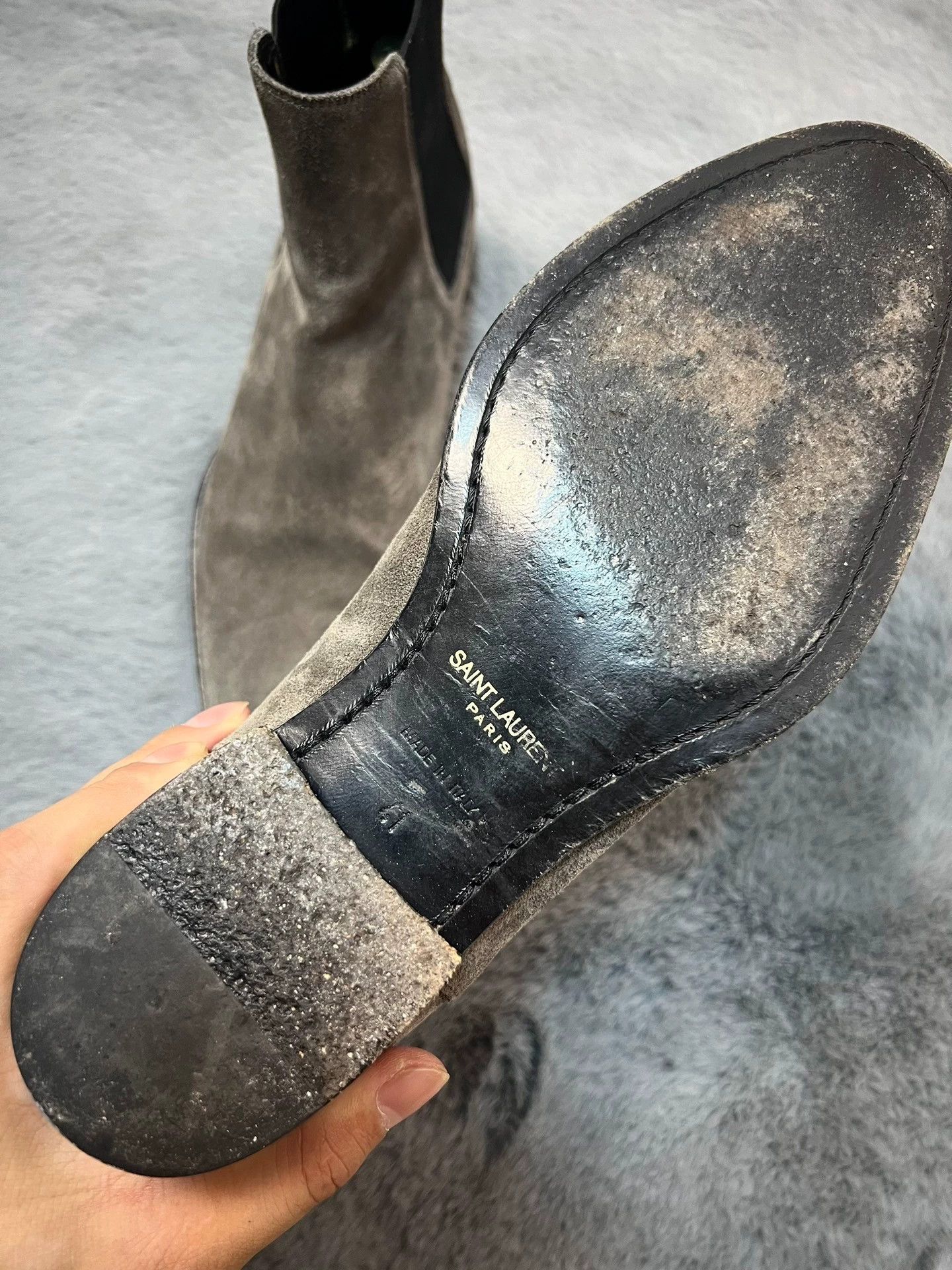 Saint Laurent Paris Authentic Saint Laurent SLP Fall/Winter 2017 Chelsea Boots Size US 8 / EU 41 - 5 Thumbnail