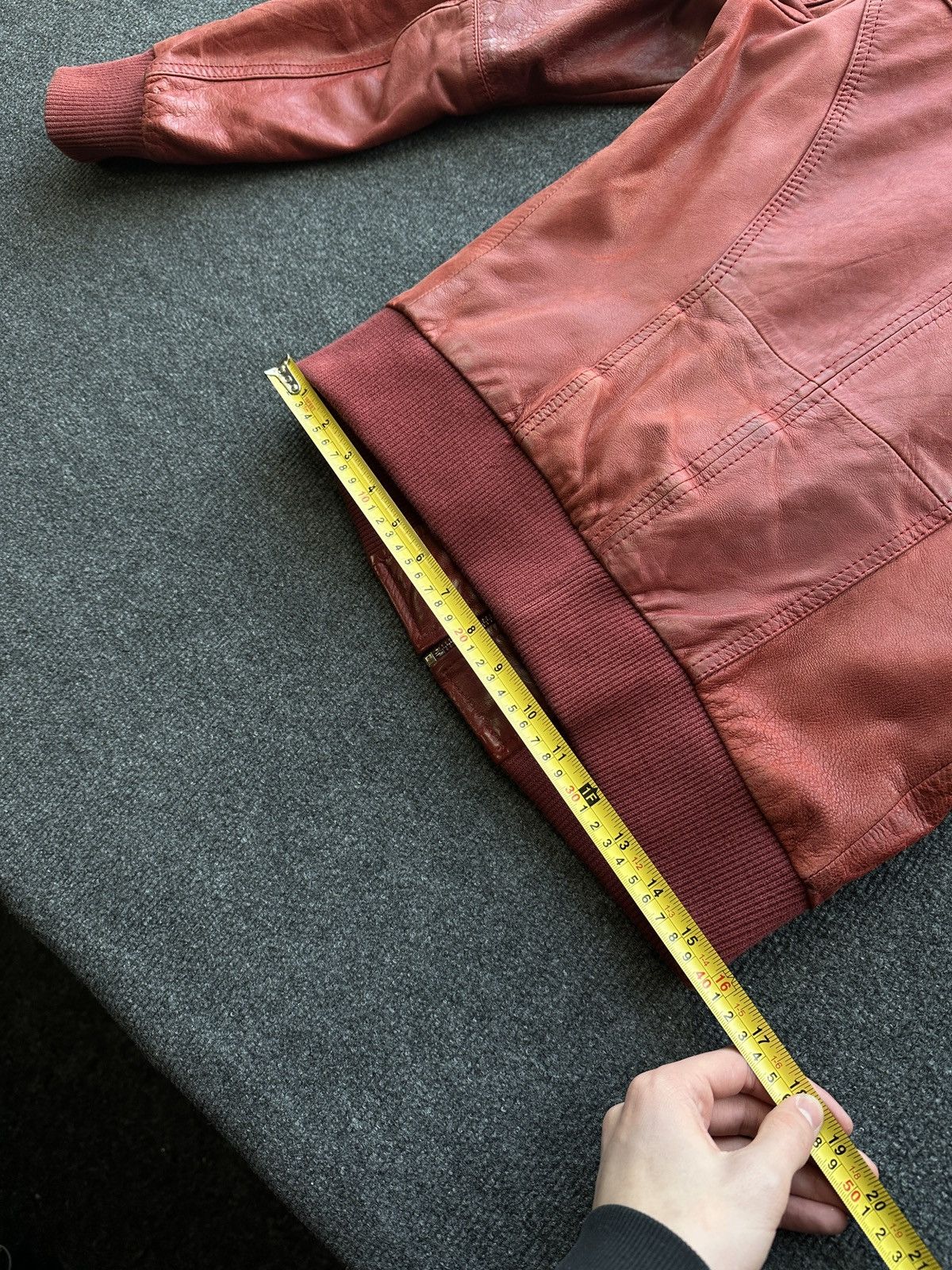 Other 🚨Y2K RICK OWENS TYPE DIRTY SLIM FIT ZIP LEATHER JACKET Size XS / US 0-2 / IT 36-38 - 14 Thumbnail