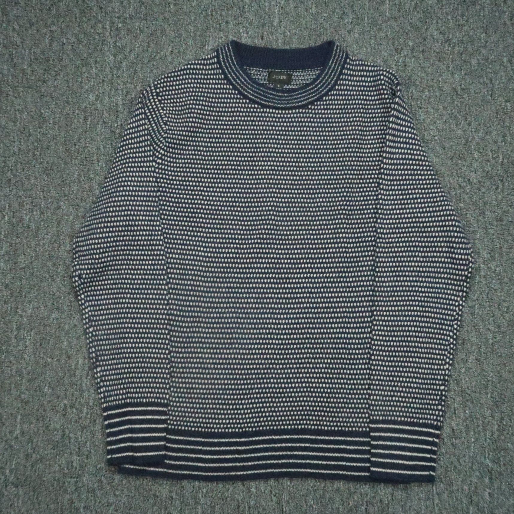 J.Crew J.CREW Sweater Mens Small Blue Wool Crew Neck Long Sleeve Pullover Knitted Knit Casual, Travel, Party/Cocktail, Fall Winter Spring Mens Size US S / EU 44-46 / 1 - 2 Thumbnail
