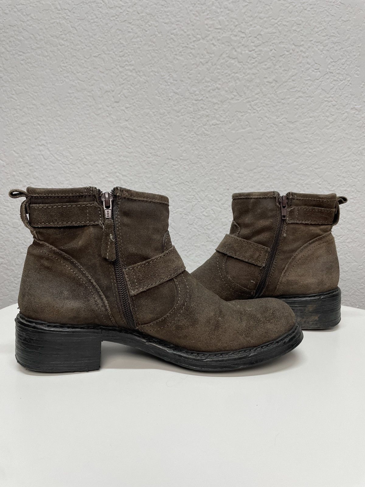 If Six Was Nine Vintage Italian AS 98 Vibe Guidi Style Leather Biker Boots Size US 7 / EU 40 - 4 Thumbnail