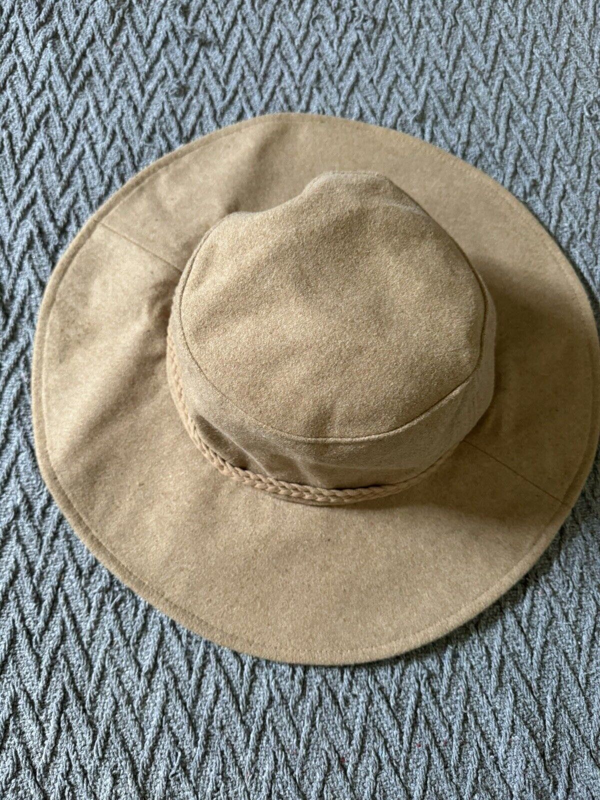Designer New ASN The Harper Floppy Felt Hat Brown Wool Blend Lined Size ONE SIZE - 1 Thumbnail