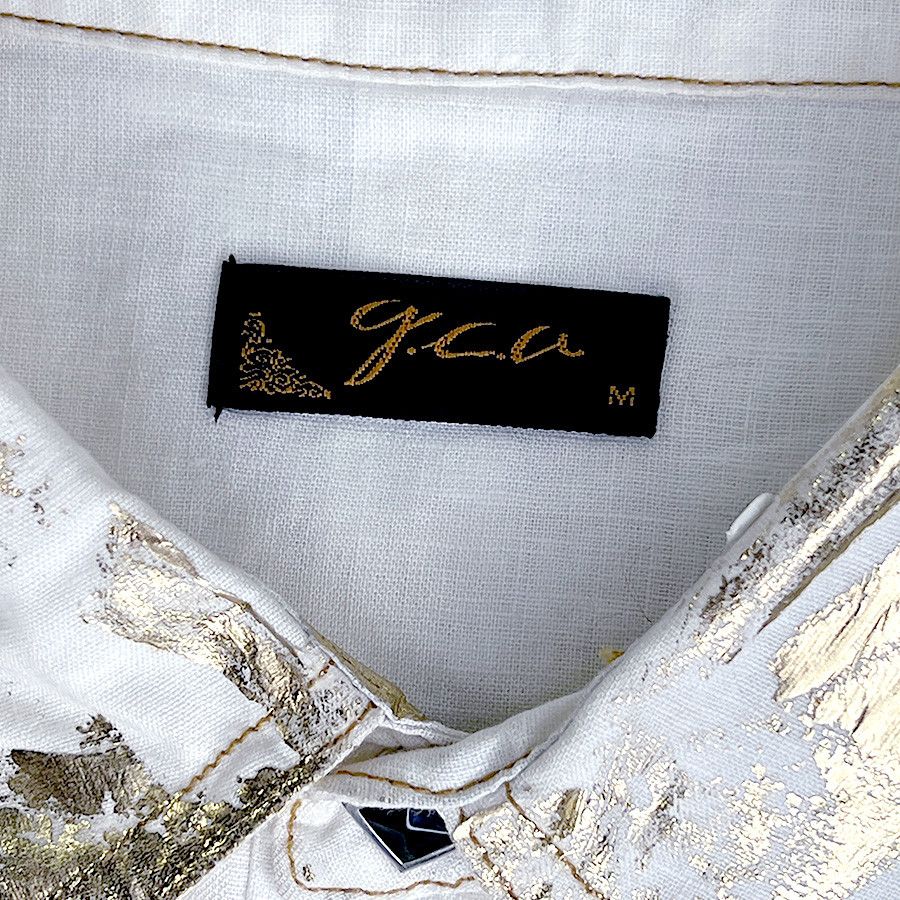 Other Men's Vintage White & Gold Sleeveless Shirt from Japan Size US S / EU 44-46 / 1 - 5 Thumbnail