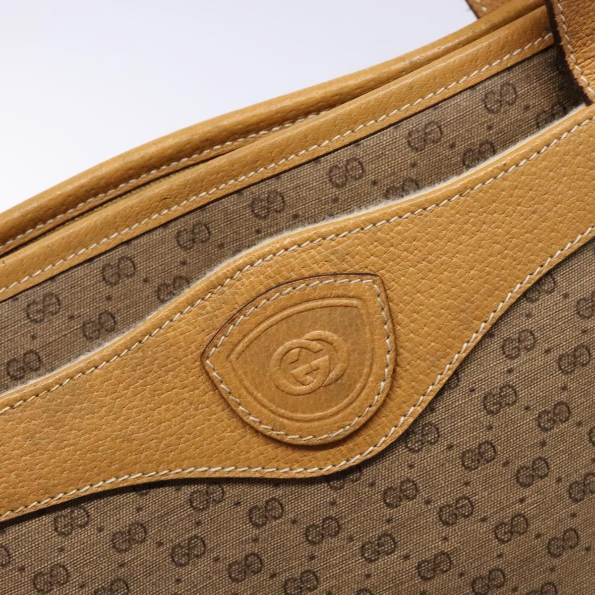 Gucci GUCCI Micro GG Supreme Tote Bag Pvc Beige Gold Size ONE SIZE - 14 Thumbnail