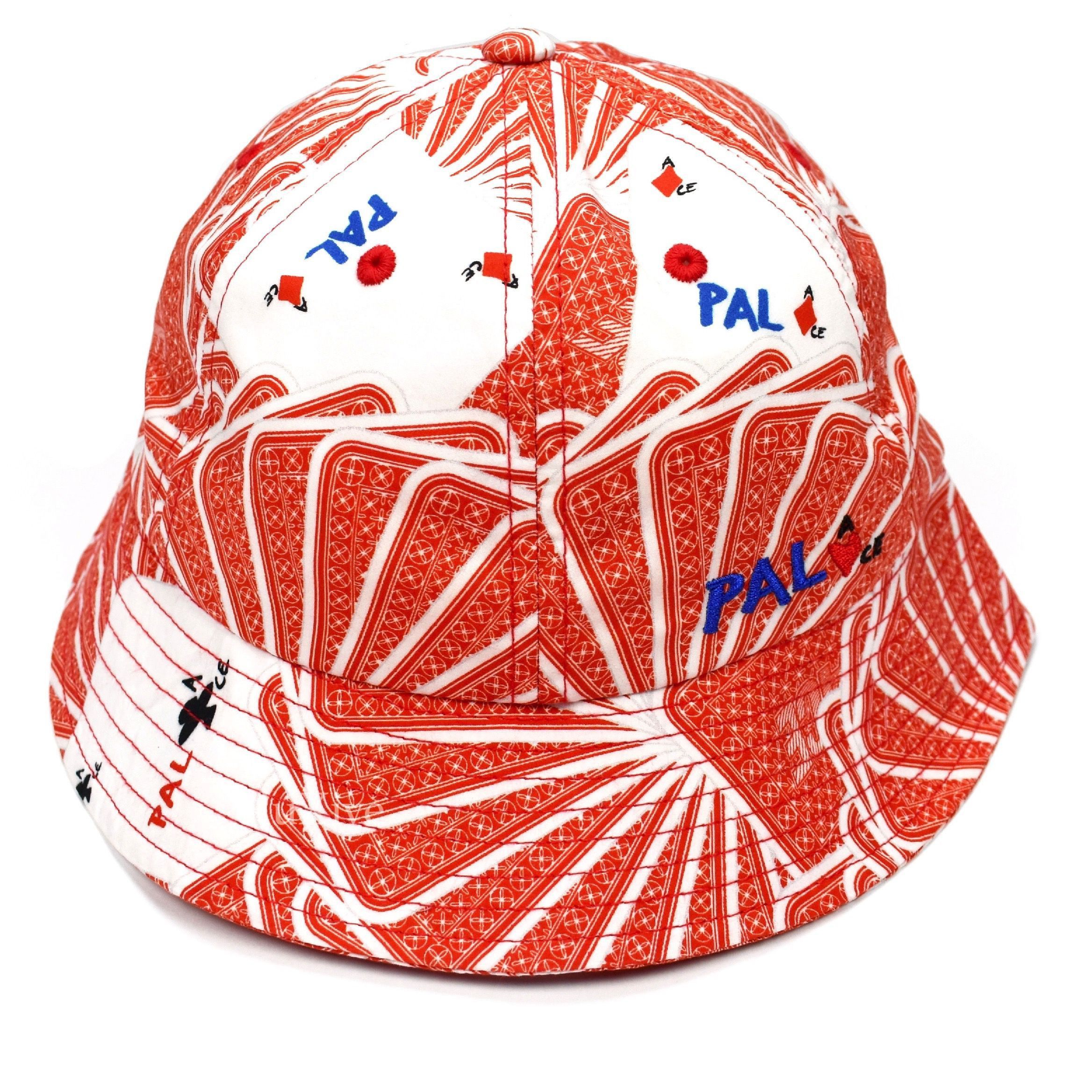Palace Palace JCDC Playing Cards Print Bucket Hat Red DS Size ONE SIZE - 1 Preview
