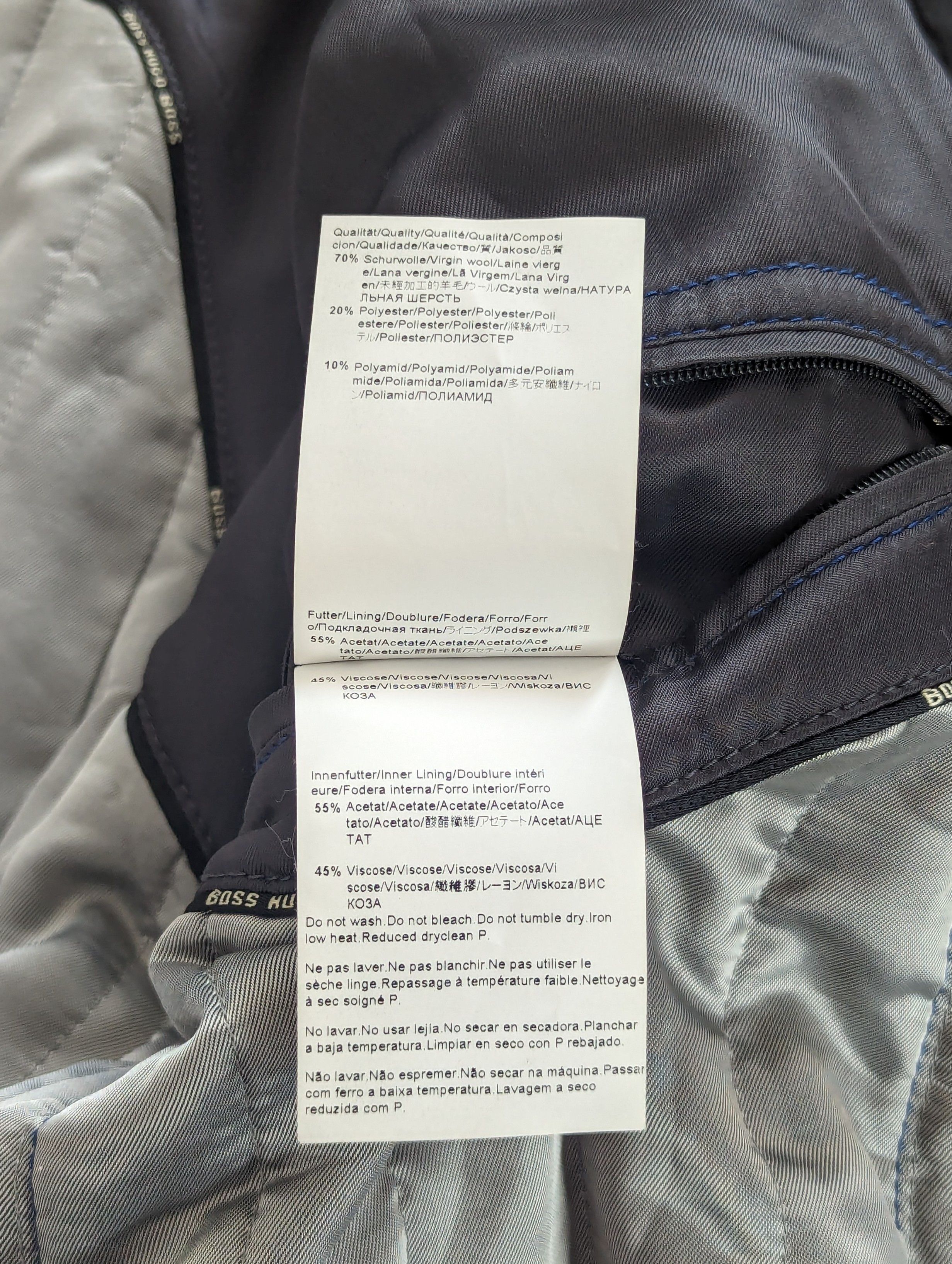 Hugo Boss HUGO BOSS Wool Men's Coat Size L (52) Luxury Brand Dark Gray Size US L / EU 52-54 / 3 - 19 Thumbnail
