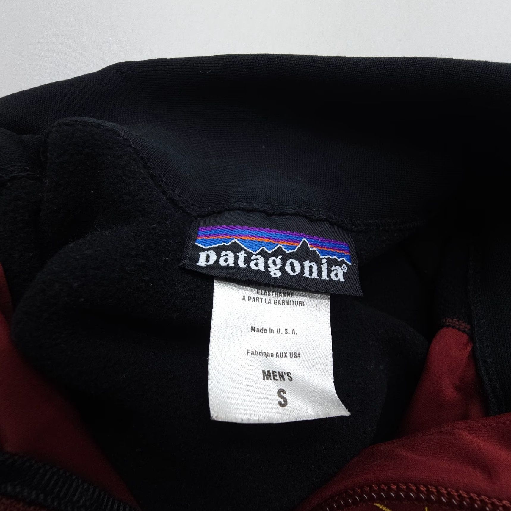 VINTAGE Patagonia Track Jacket Mens S Compression Softshell Mid Layer USA Skiing