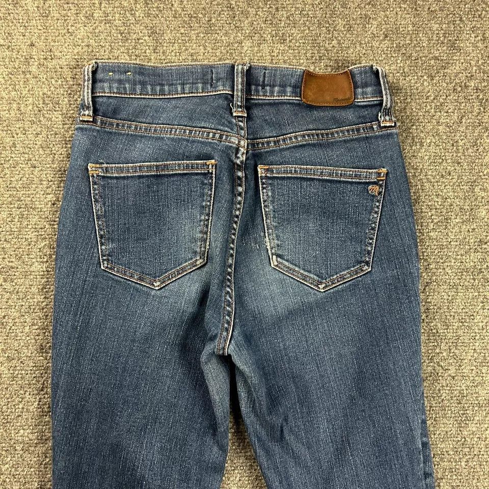 Madewell Madewell Jeans Womens 25 High Riser Skinny Denim Distressed Size 25" / US 0 / IT 36 - 7 Thumbnail