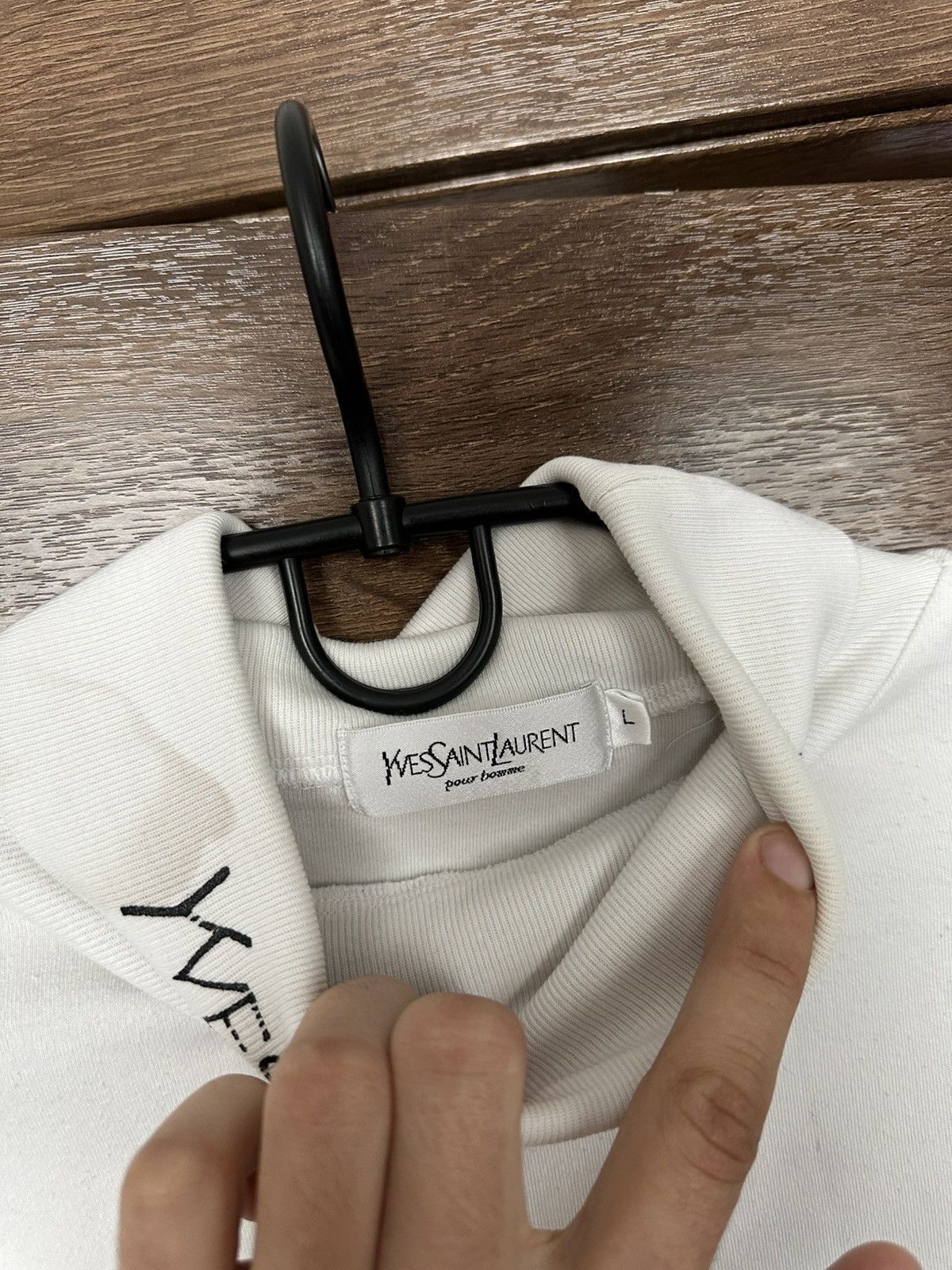 Yves Saint Laurent Yves Saint Laurent YSL Vintage Turtleneck Sweatshirt 90s Size US L / EU 52-54 / 3 - 7 Thumbnail