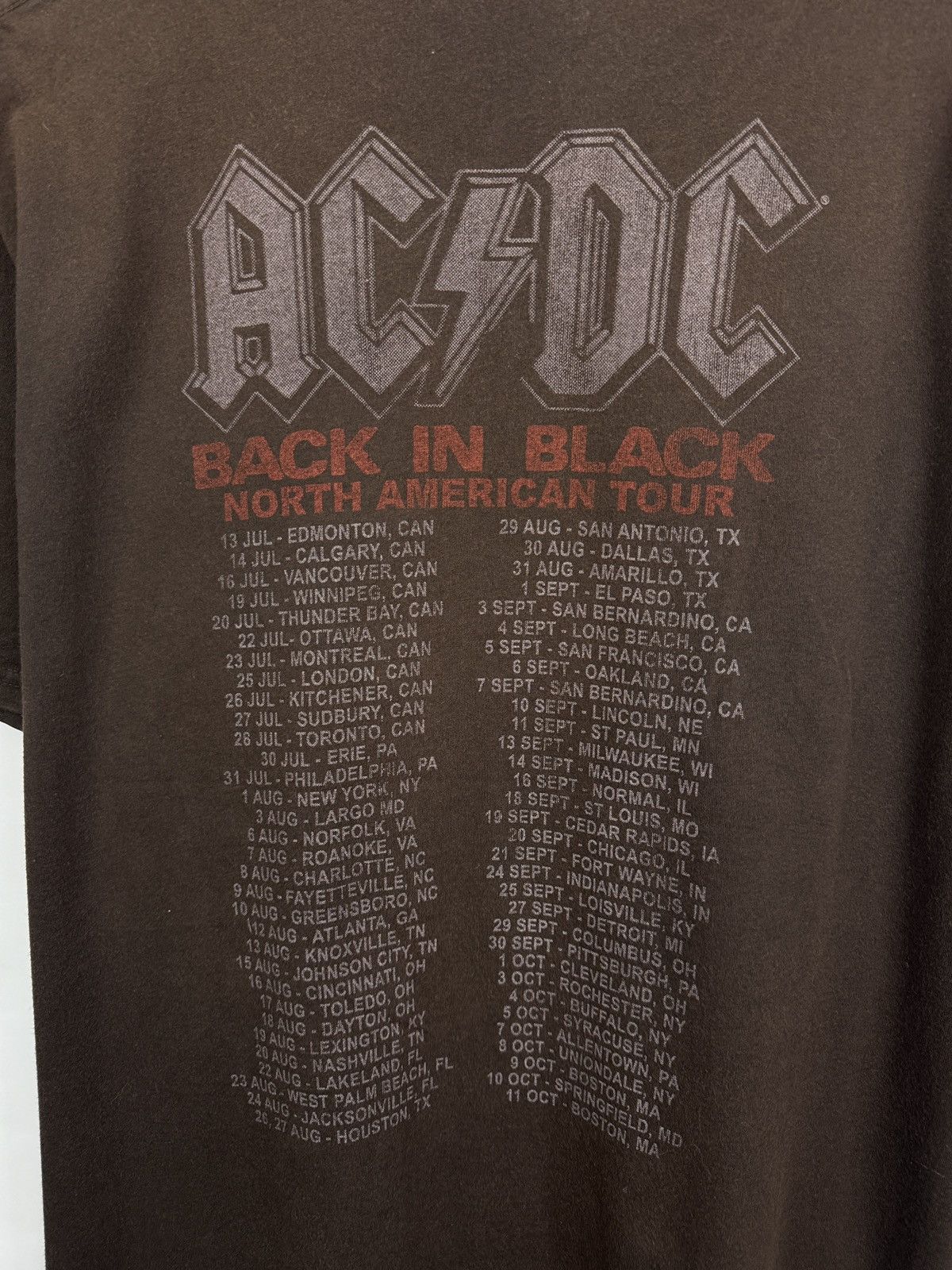 AC/DC 🇺🇸 Vintage 2008 AC/DC Boston Massachusetts 1980 Angus Young Size US XL / EU 56 / 4 - 9 Thumbnail