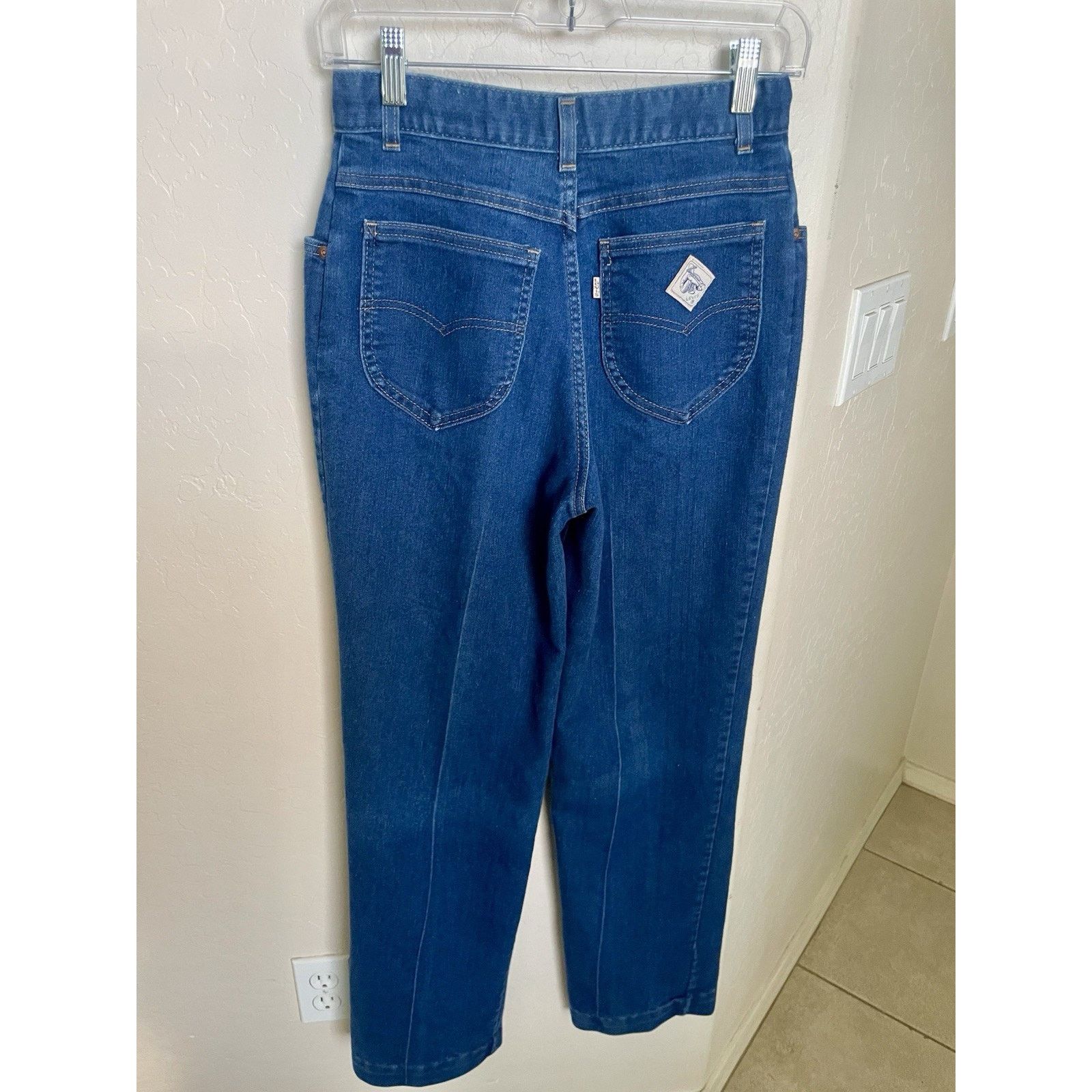 Levi's Vintage 70s 80s Levis Prospector High Rise Wide Leg Jeans 12 Size 26" / US 2 / IT 38 - 3 Thumbnail