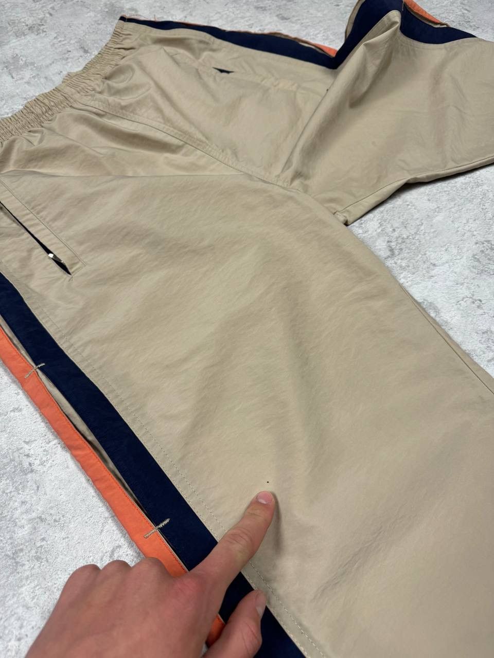 Nike Vintage Nike Y2K Beige Drill Track Pants Size M-L Size US 33 - 15 Thumbnail