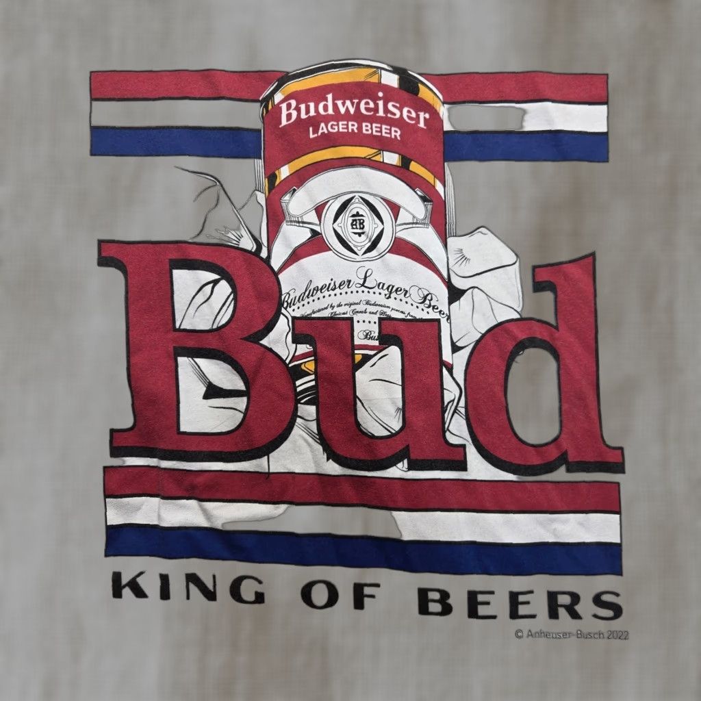 Old Navy VINTAGE Old Navy Budweiser Beer Logo T-Shirt Short Sleeve Adult XL White Crew Neck Summer Men Size US XL / EU 56 / 4 - 1 Thumbnail