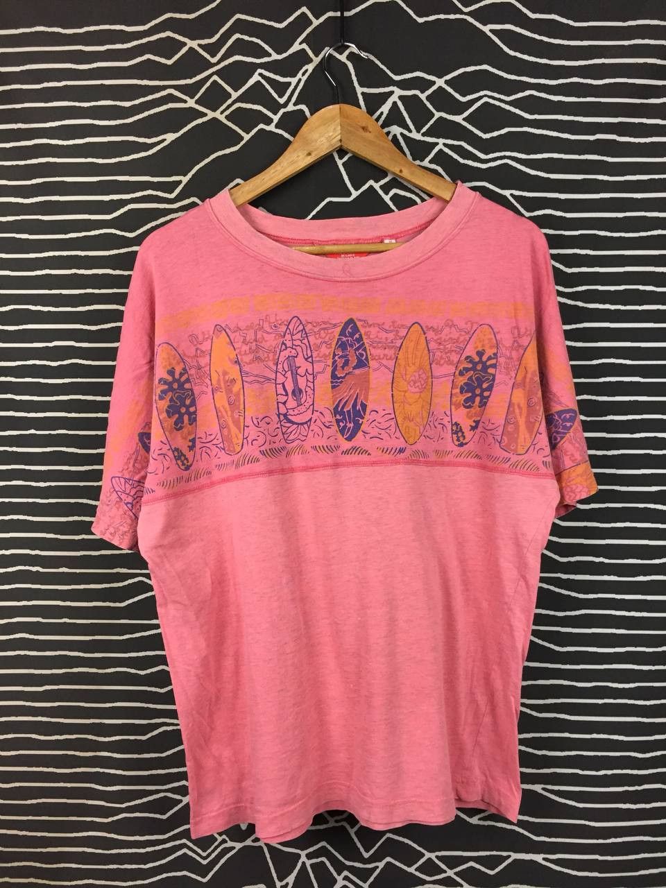 Vintage Vtg Nortons Milano Surfboard All-Over Style Wrap Print Tee Size US M / EU 48-50 / 2 - 1 Thumbnail