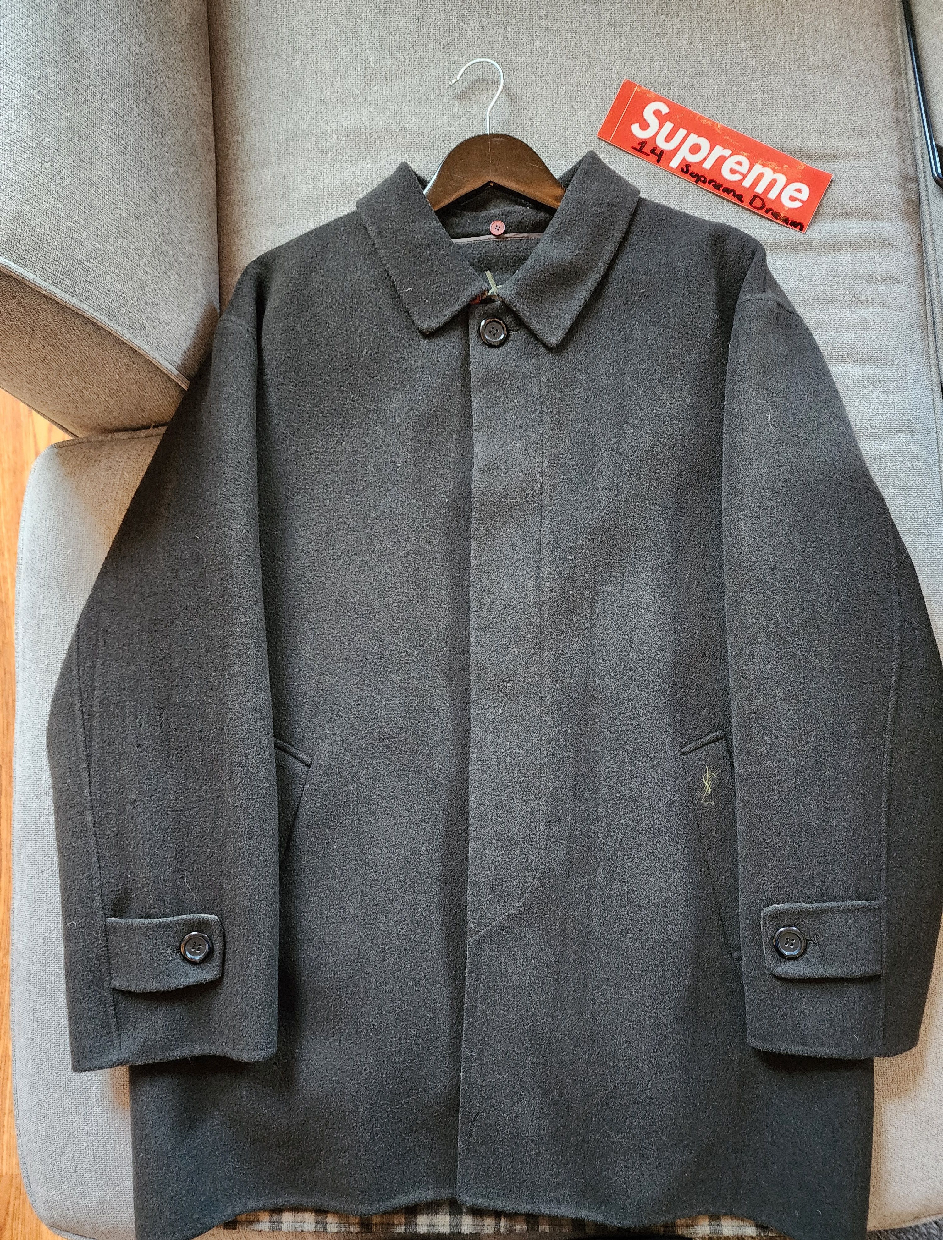 Yves Saint Laurent Yves Saint Laurent Wool Jacket Size US L / EU 52-54 / 3 - 1 Thumbnail