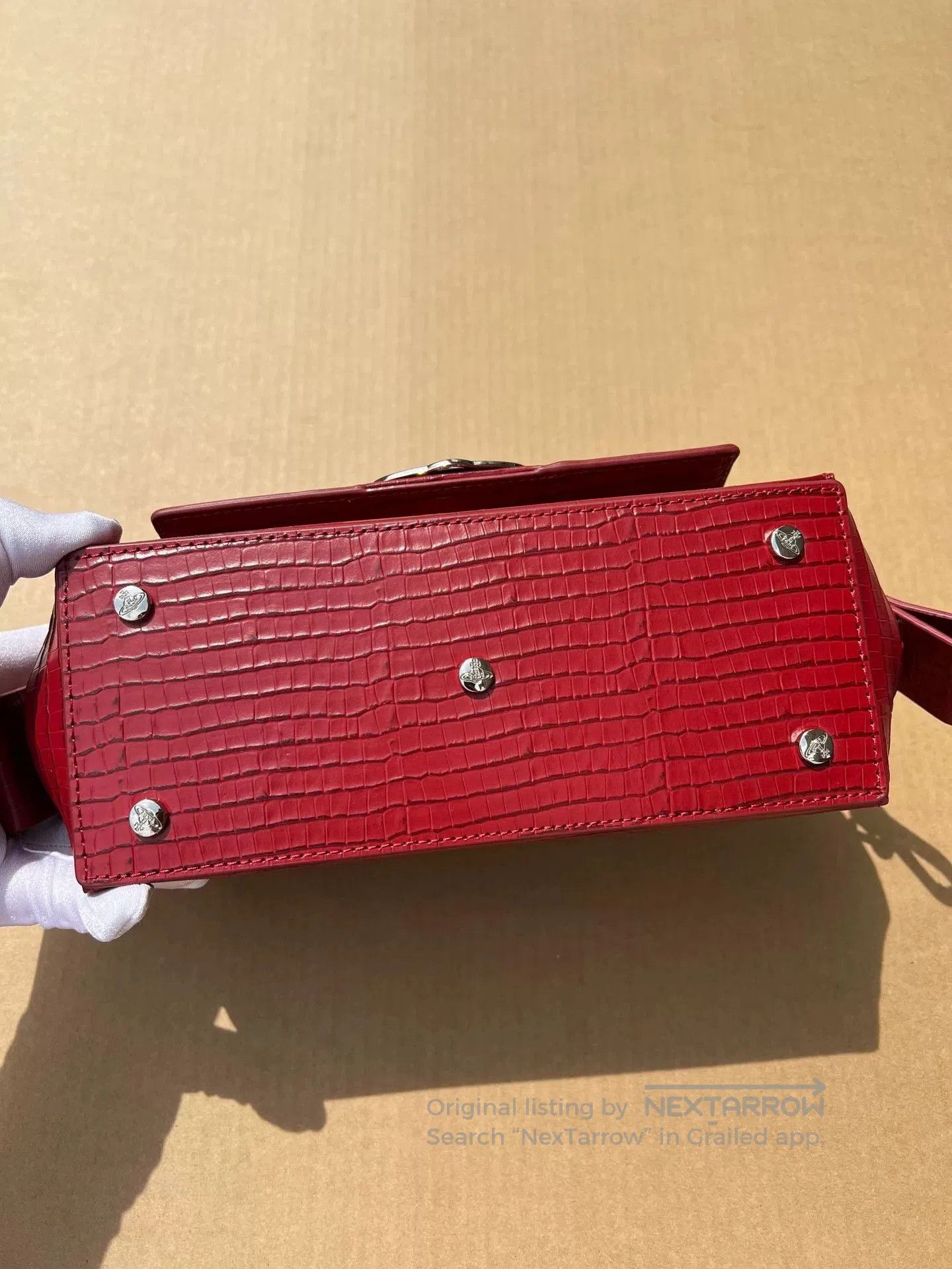 Vivienne Westwood Vivienne Westwood Hazel Red Chain Shoulder Bag. Size ONE SIZE - 4 Thumbnail