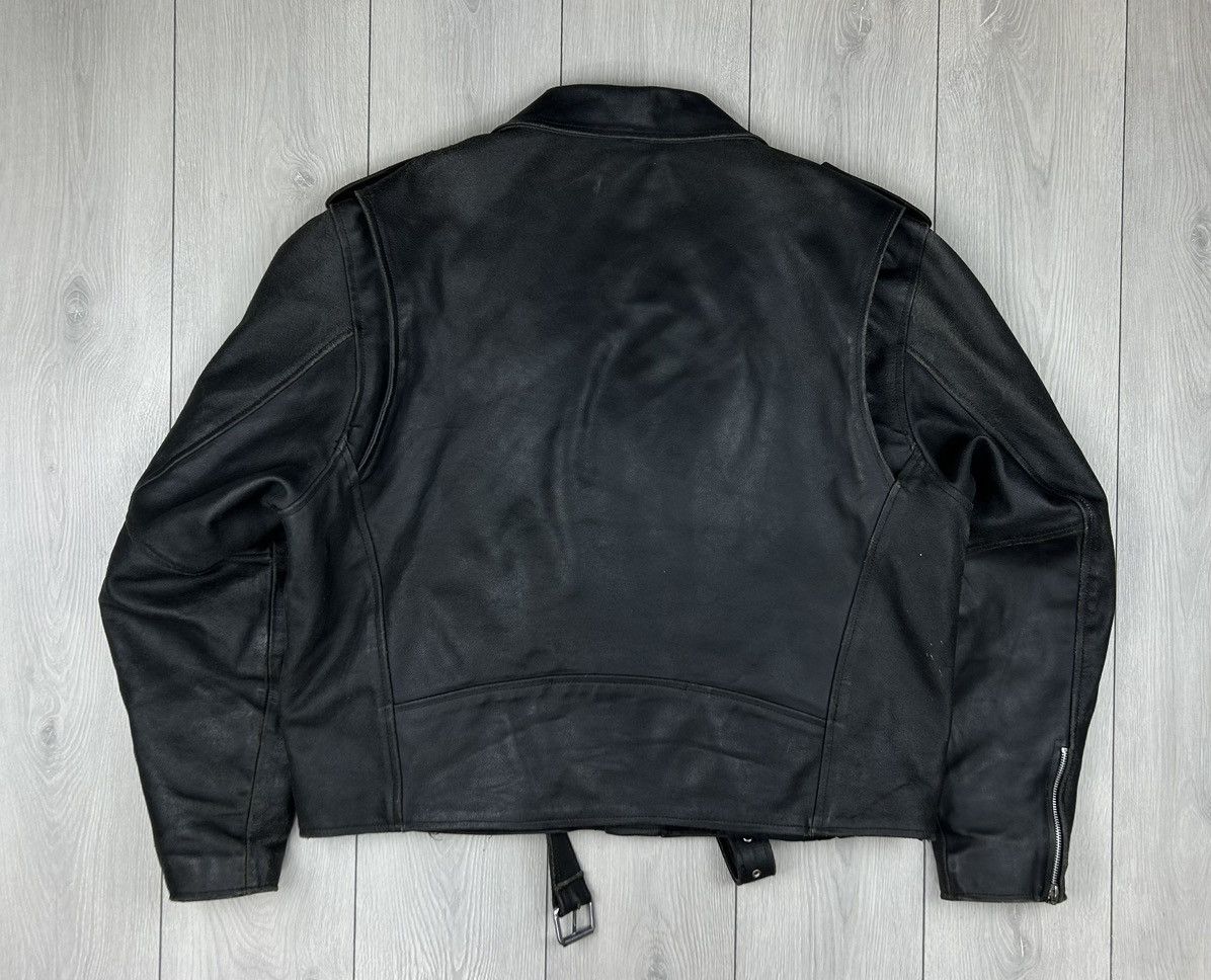 Vintage Vintage Leather Heavy Biker Jacket Black Size XL Size US XL / EU 56 / 4 - 7 Thumbnail