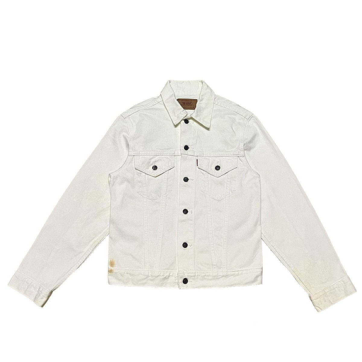 Levi's Vintage Levis White Denim Jacket Size US M / EU 48-50 / 2 - 1 Thumbnail