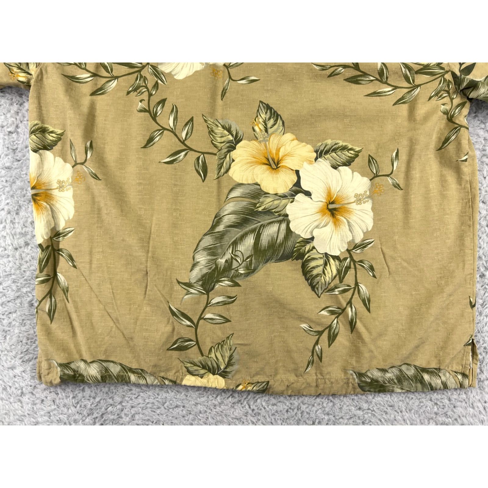 Vintage Jamaica Jaxx Hawaiian Shirt Mens Large Yellow Floral 100% Silk Short Sleeve Aloha Size US L / EU 52-54 / 3 - 7 Thumbnail