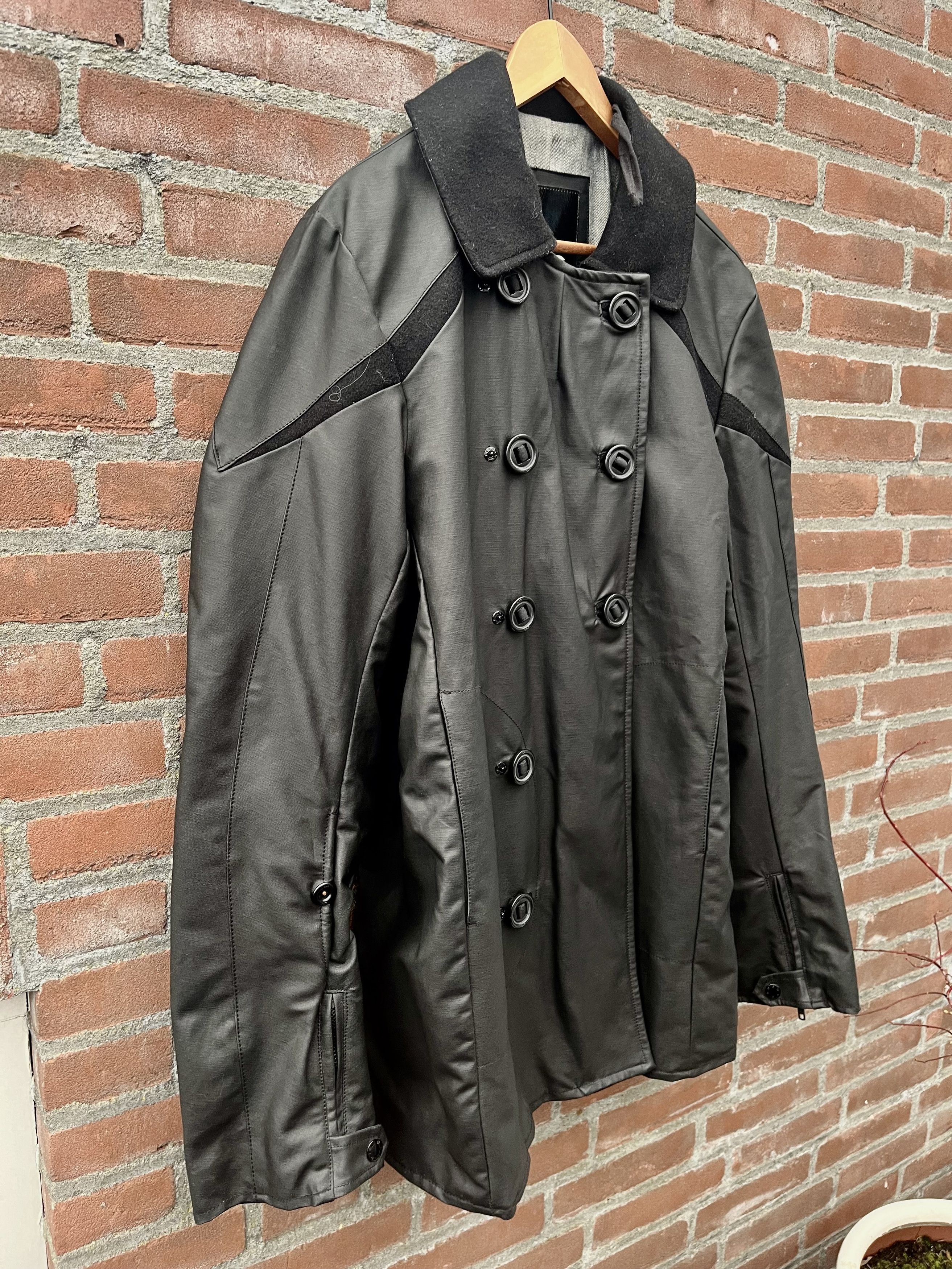 DENHAM Longshore Large black navy army biker rare military Size US L / EU 52-54 / 3 - 3 Thumbnail